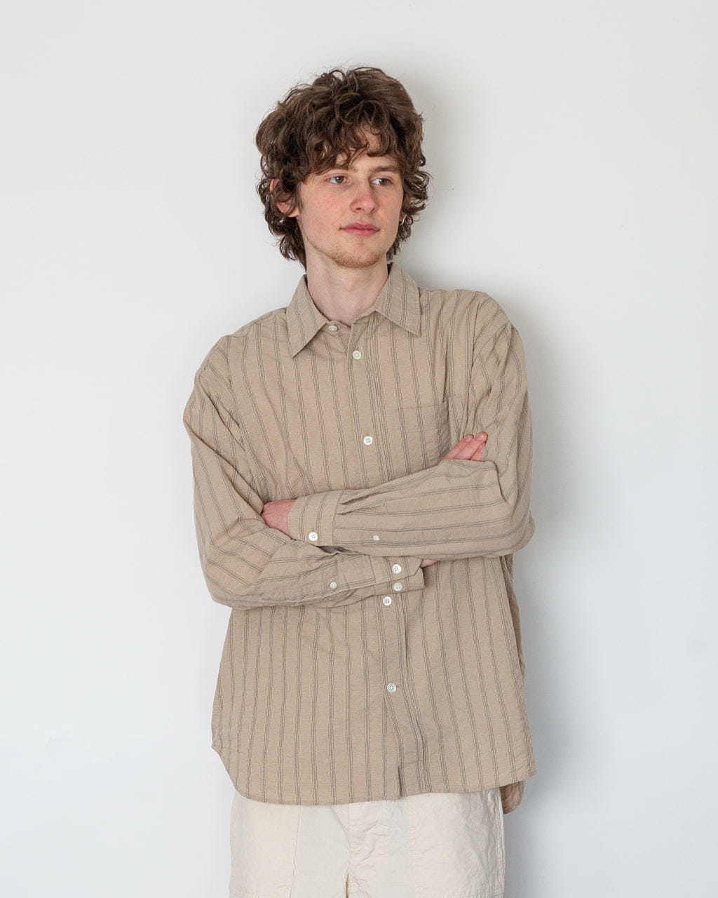 Norse Projects For Peggs & Son. Espevik Oversized Shirt - Walnut