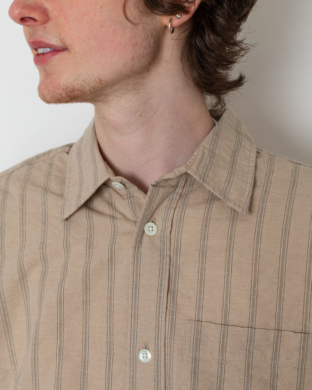 Norse Projects For Peggs & Son. Espevik Oversized Shirt - Walnut