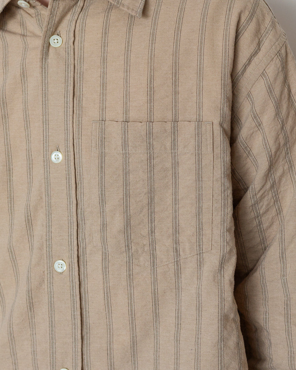 Norse Projects For Peggs & Son. Espevik Oversized Shirt - Walnut
