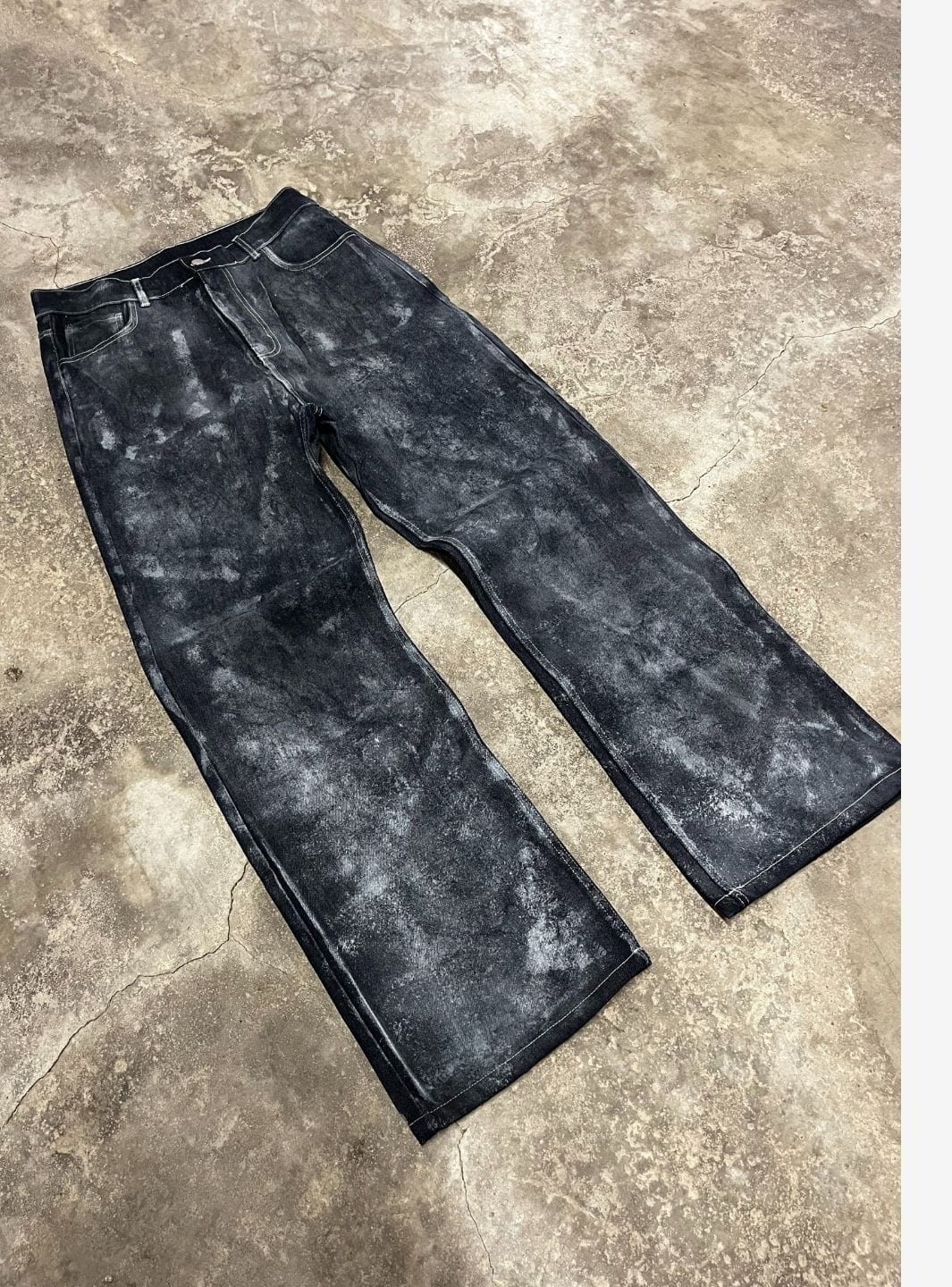 Artexplora House Painter Custom Raw Denim Bootcut Jeans