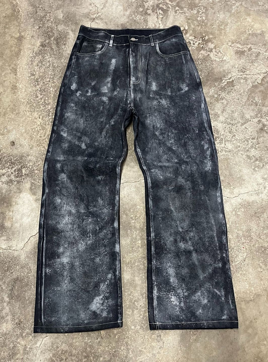 Artexplora House Painter Custom Raw Denim Bootcut Jeans