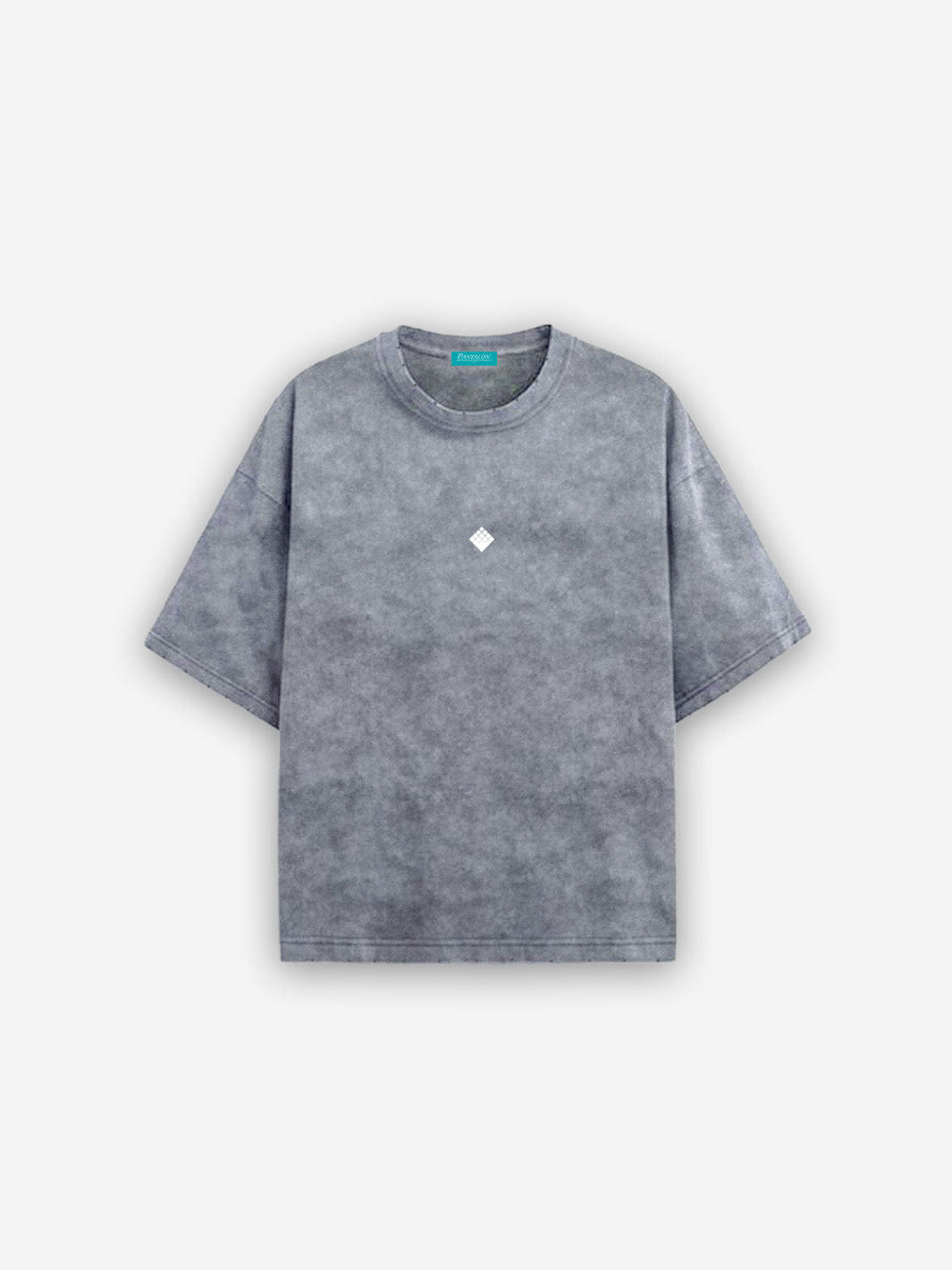 Pantalón Distressed Stone Washed T - Shirt Light Grey