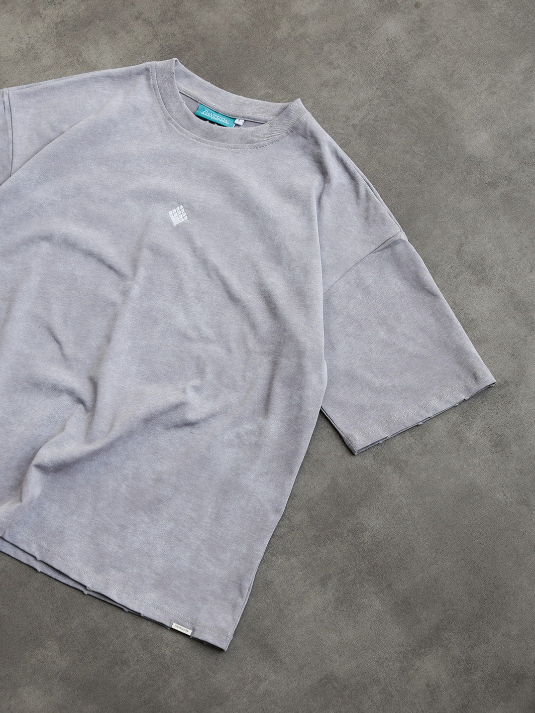 Pantalón Distressed Stone Washed T - Shirt Light Grey