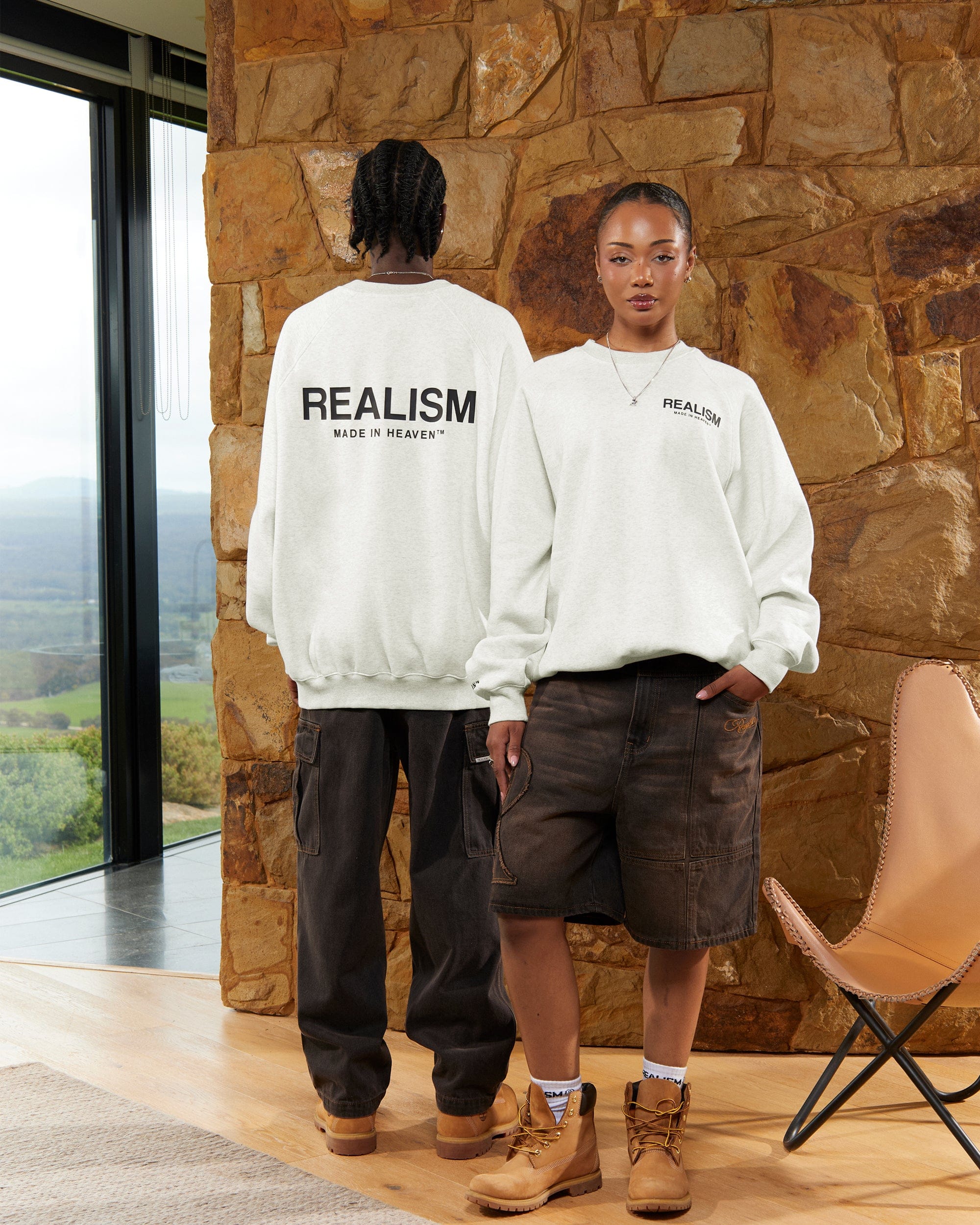 Realism SSS REALISM HEAVEN LOGO CREWNECK OATMEAL