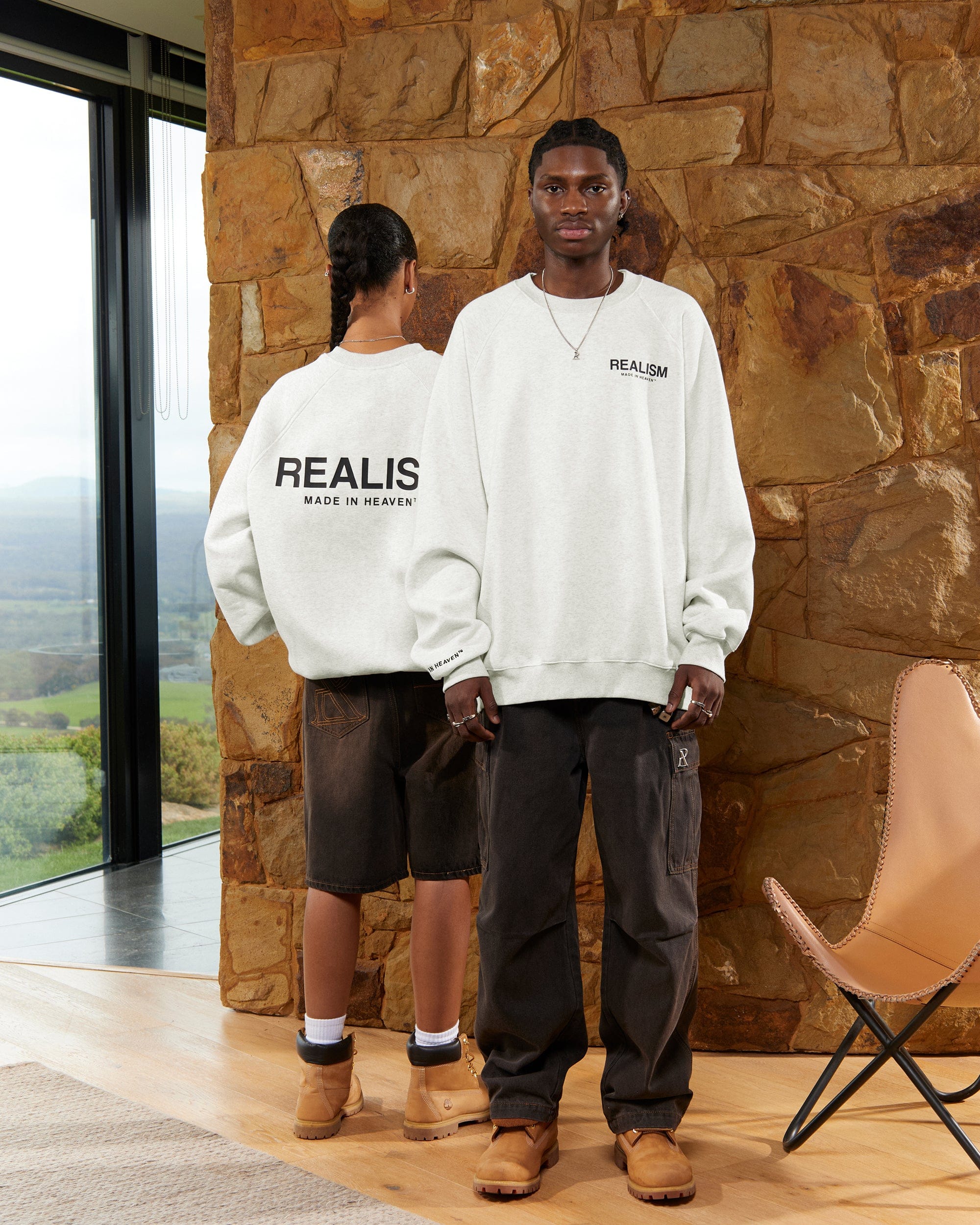 Realism SSS REALISM HEAVEN LOGO CREWNECK OATMEAL