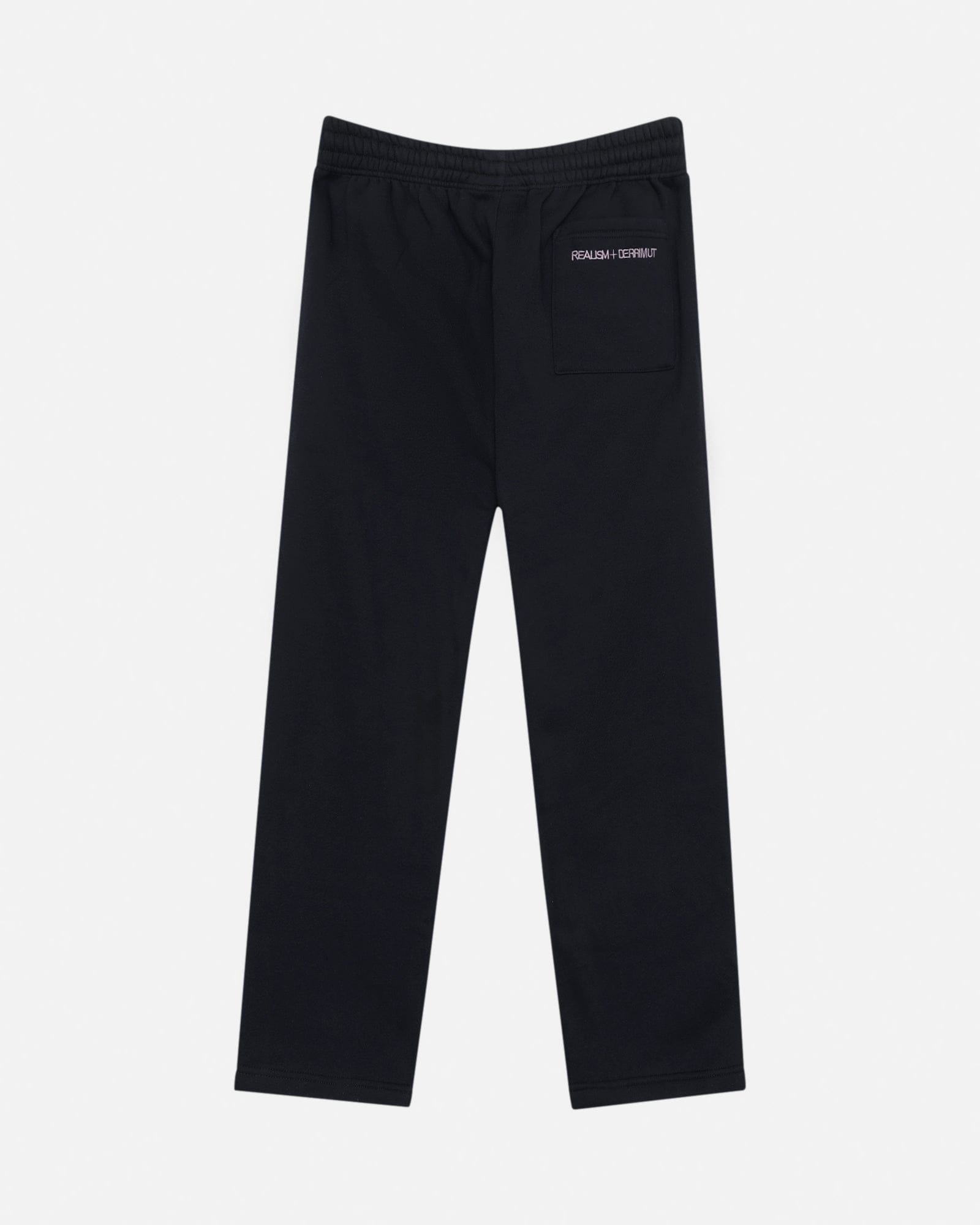Realism SSS REALISM x DERRIMUT GYM OLD SCHOOL OPEN LEG SWEATPANTS BLACK