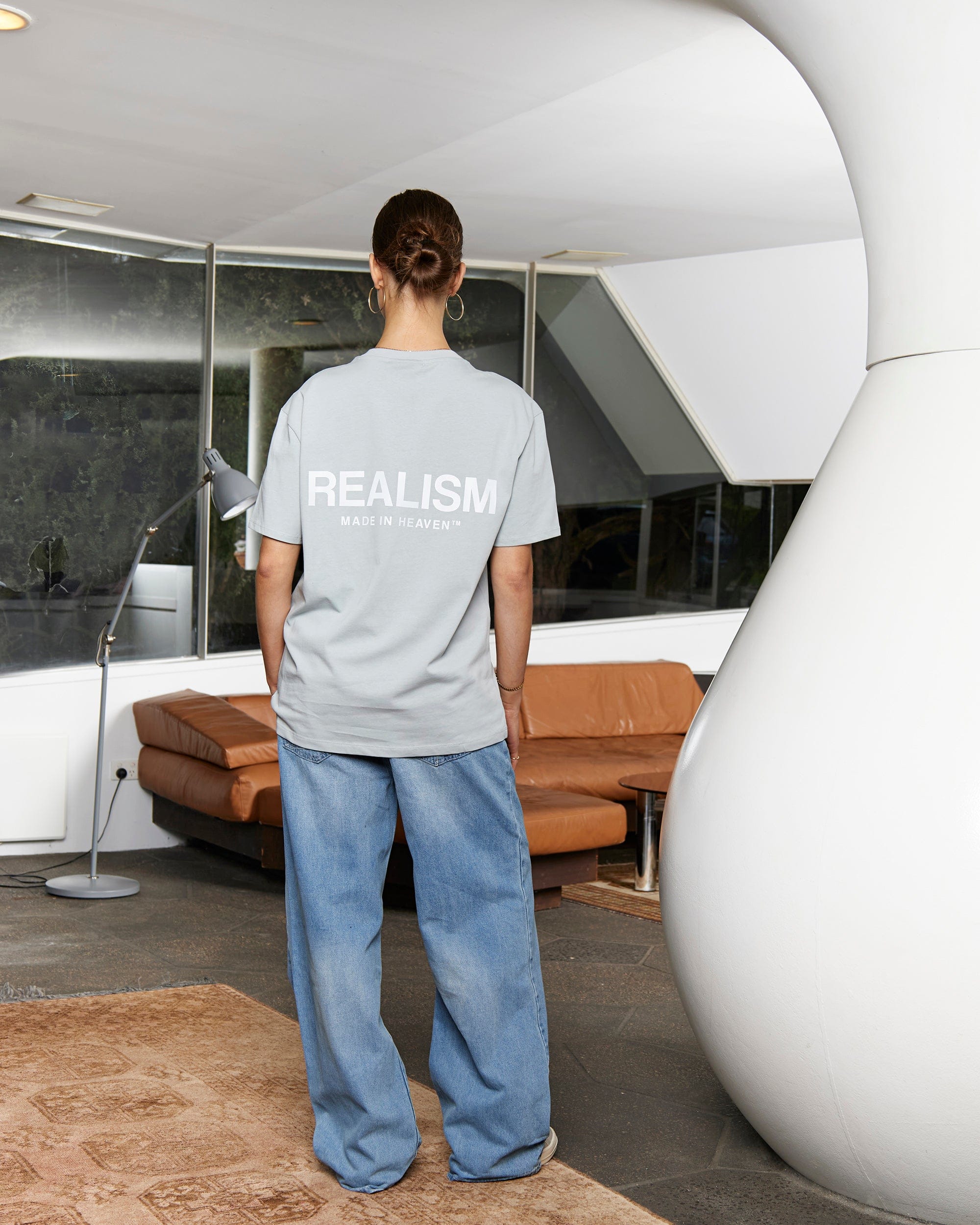 Realism SSS REALISM HEAVEN LOGO T-Shirt REFLECTIVE SUB SLATE