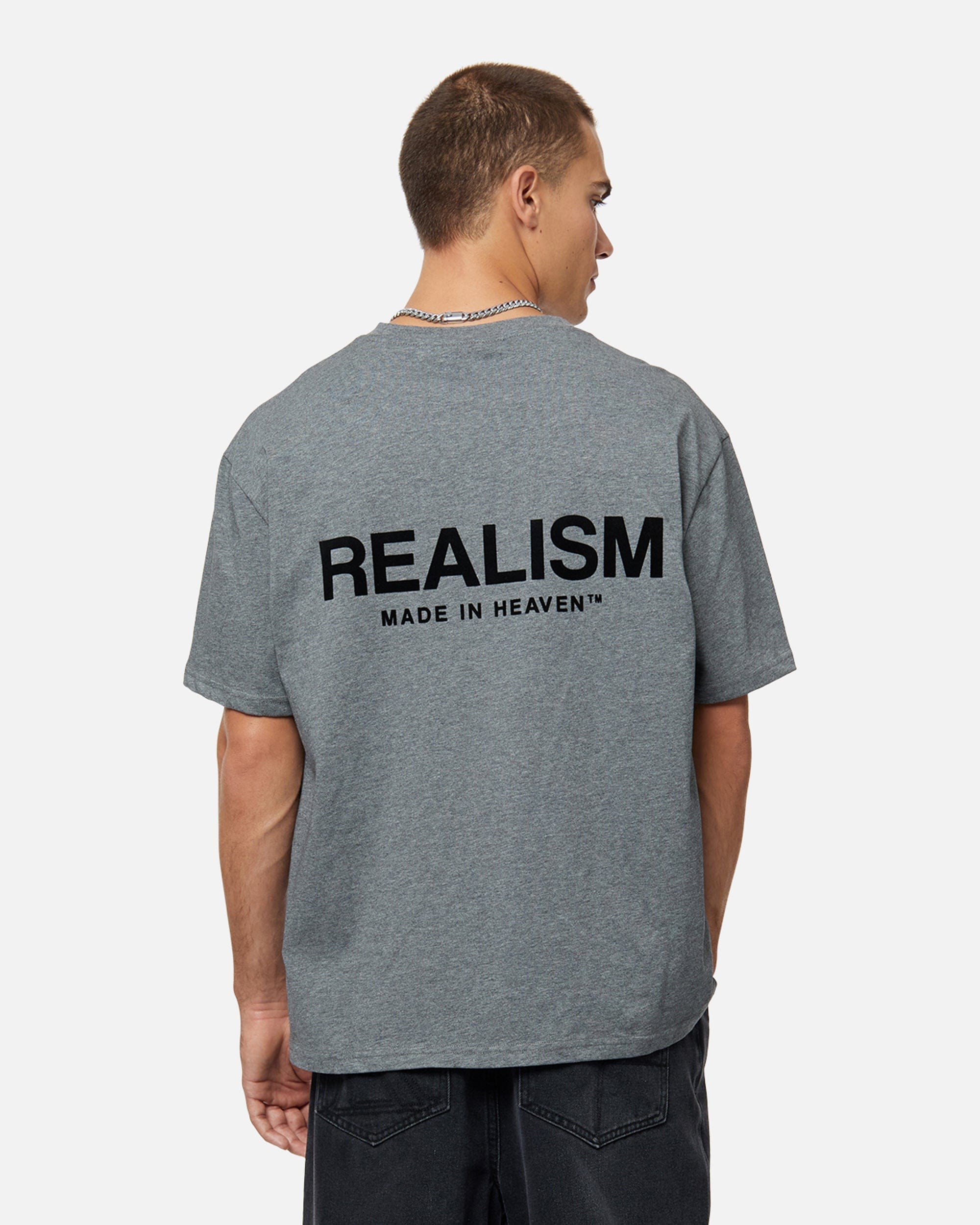 Realism SSS REALISM HEAVEN LOGO T-Shirt DARK HEATHER