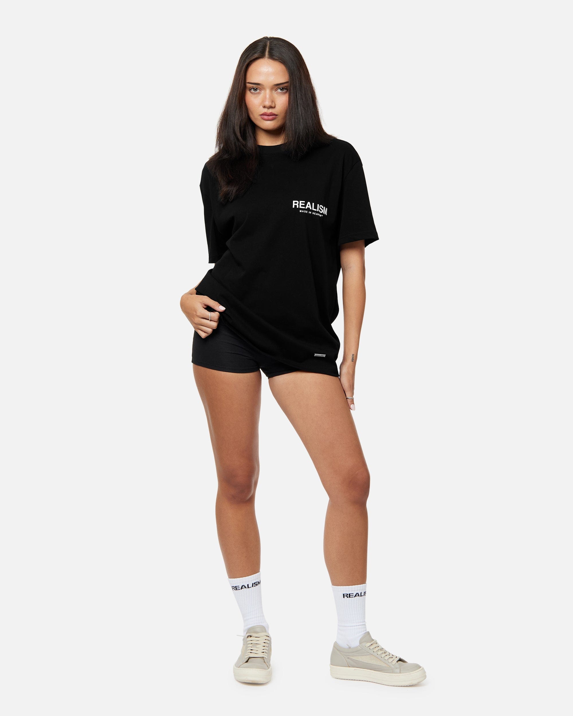 Realism SSS REALISM HEAVEN LOGO T-Shirt JET BLACK