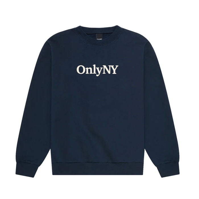 ONLY NY LODGE LOGO CREWNECK - NAVY