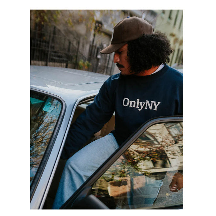 ONLY NY LODGE LOGO CREWNECK - NAVY