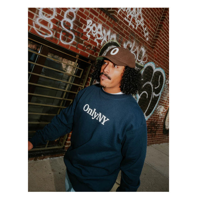 ONLY NY LODGE LOGO CREWNECK - NAVY