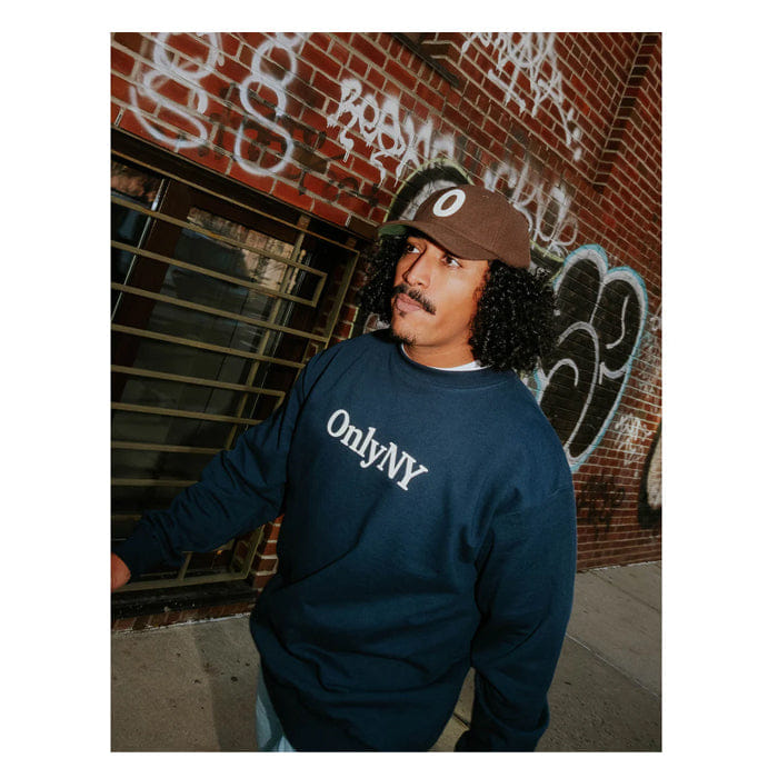 ONLY NY LODGE LOGO CREWNECK - NAVY