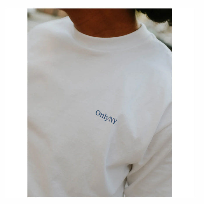 ONLY NY CENTRAL PARK FLURRIES LONG SLEEVE T - SHIRT - WHITE
