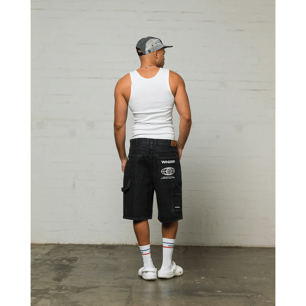 WNDRR Booster Denim Short (Black)