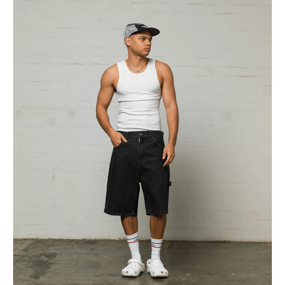 WNDRR Booster Denim Short (Black)