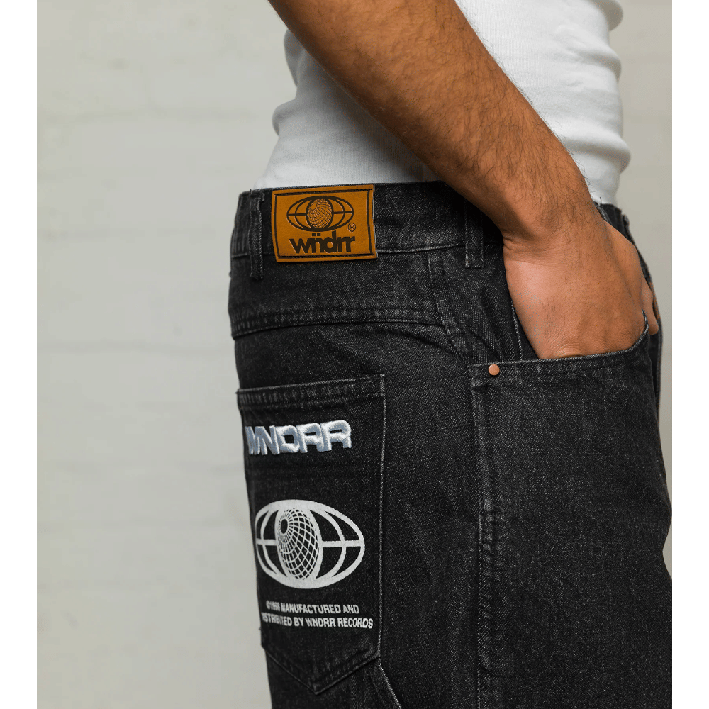 WNDRR Booster Denim Short (Black)