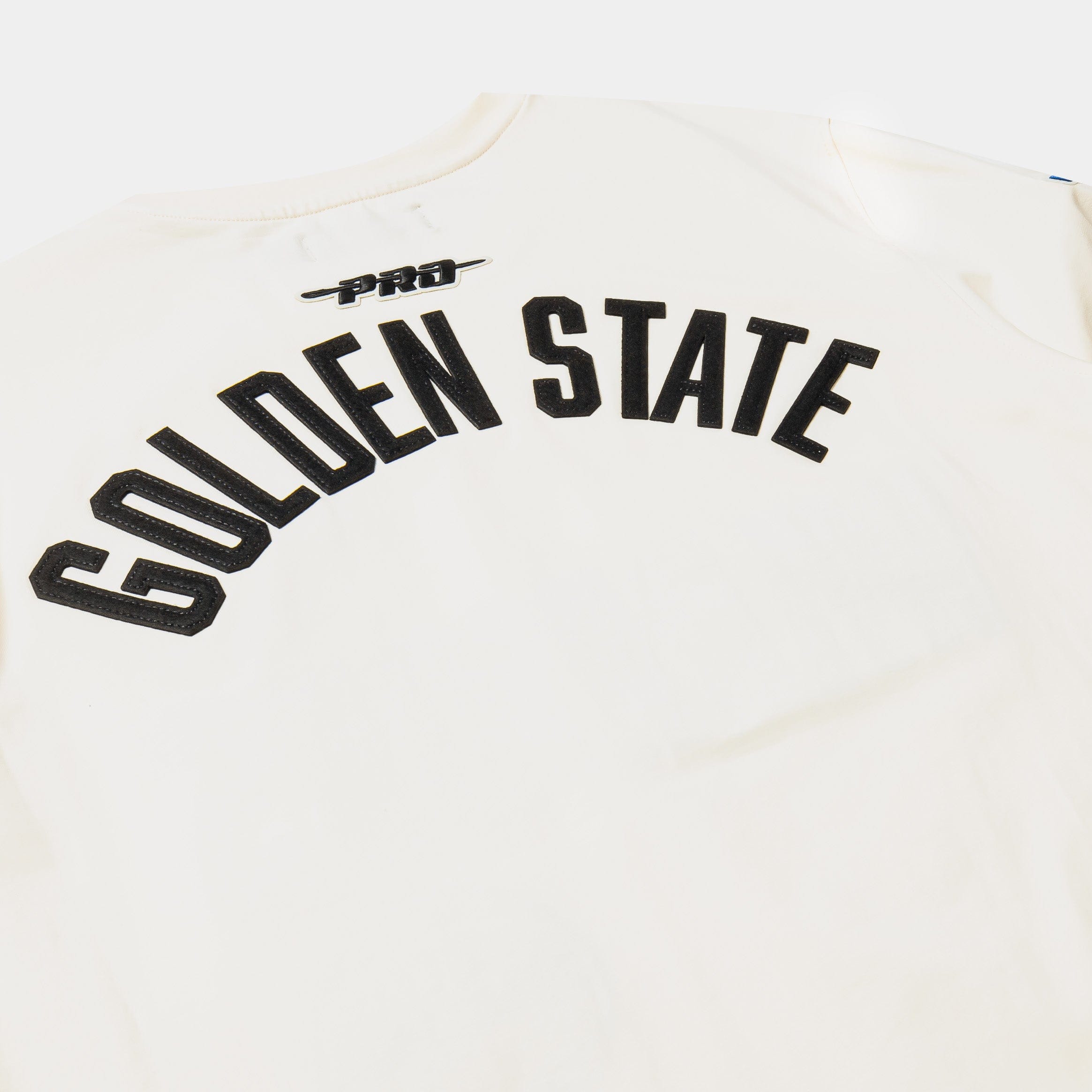 PRO Standard Golden State Warriors Original Mens Short Sleeve Shirt (Beige/White)