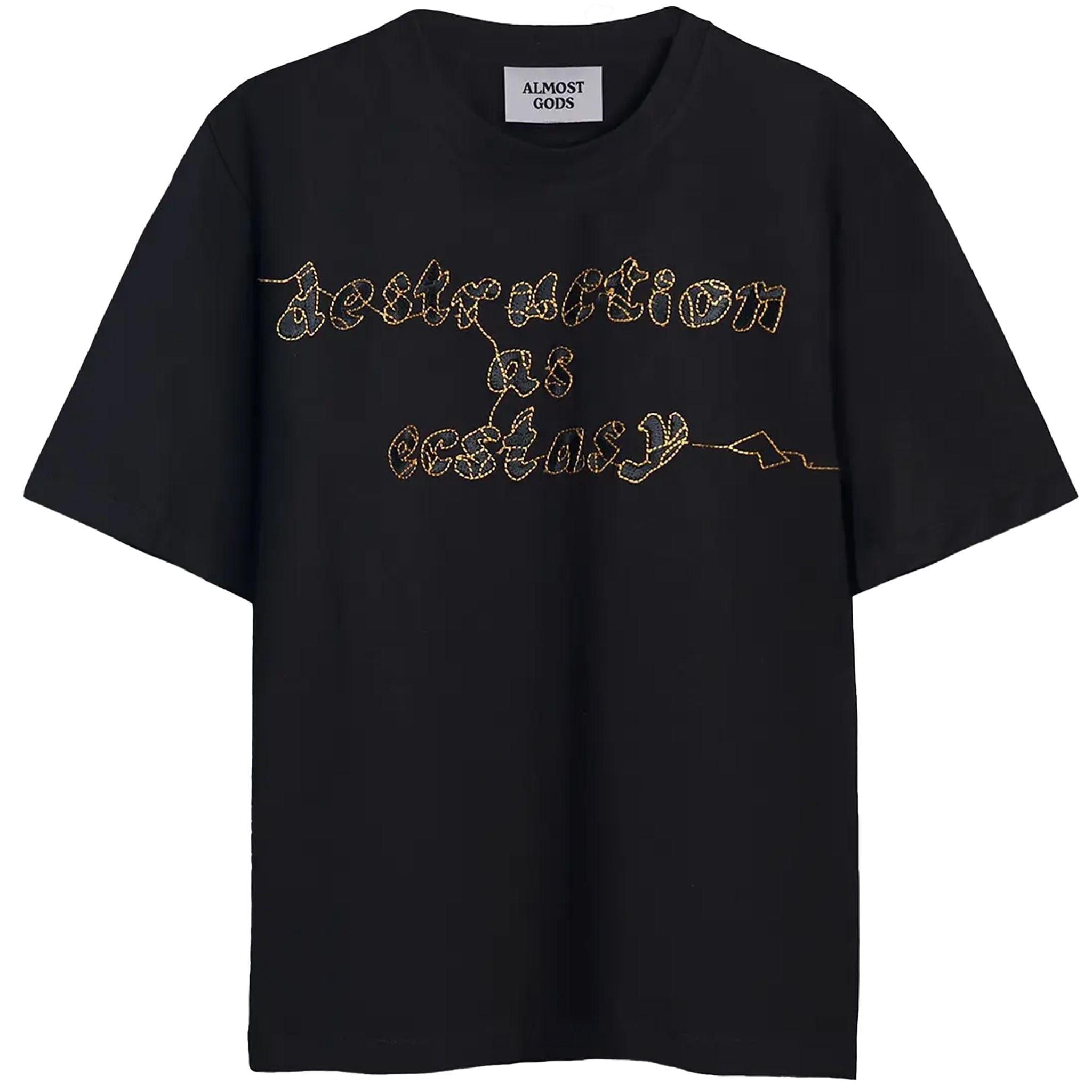 Almost Gods Destruction as Ecstasy Embroidered T-Shirt