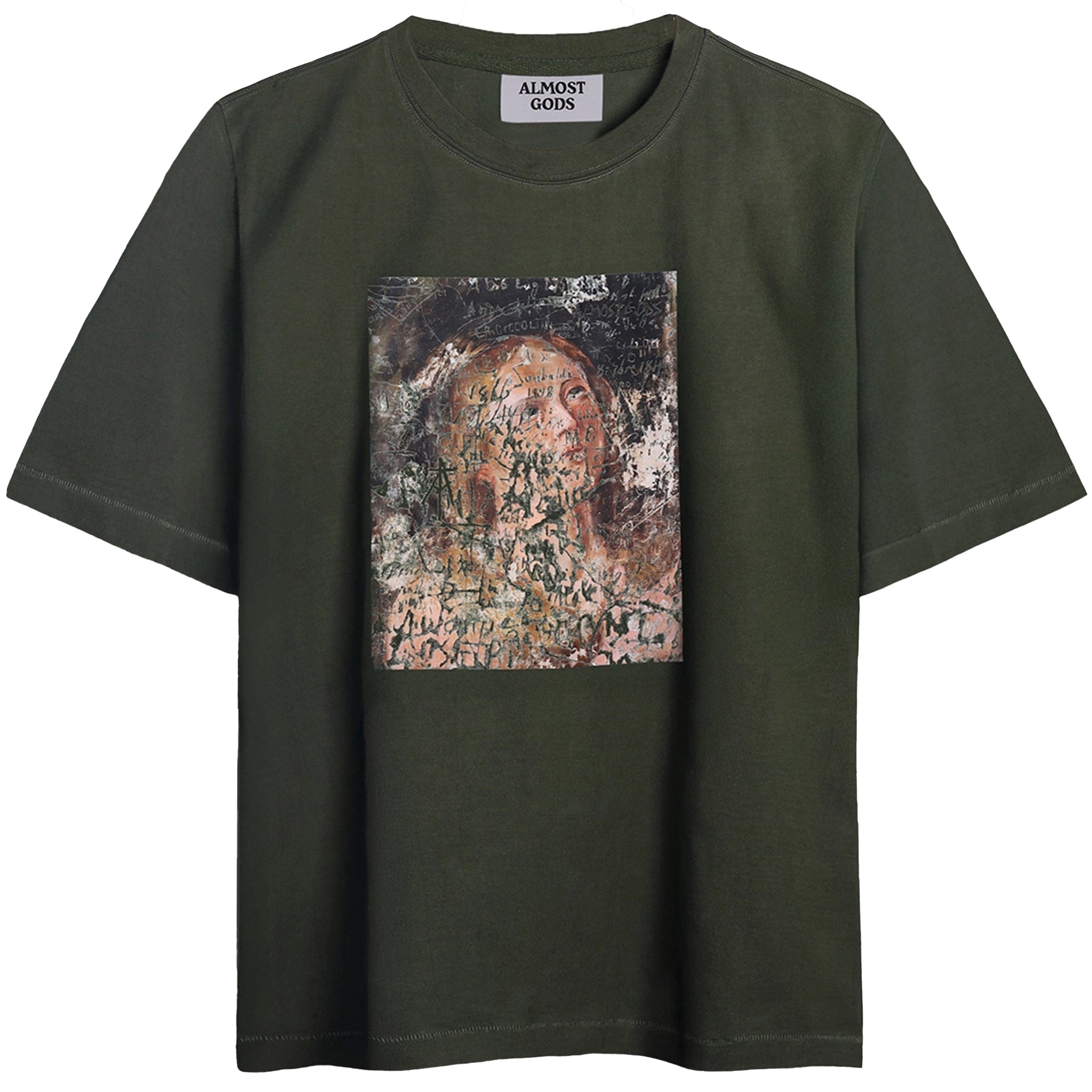 Almost Gods Vandal Relaxed T-Shirt (Olive)
