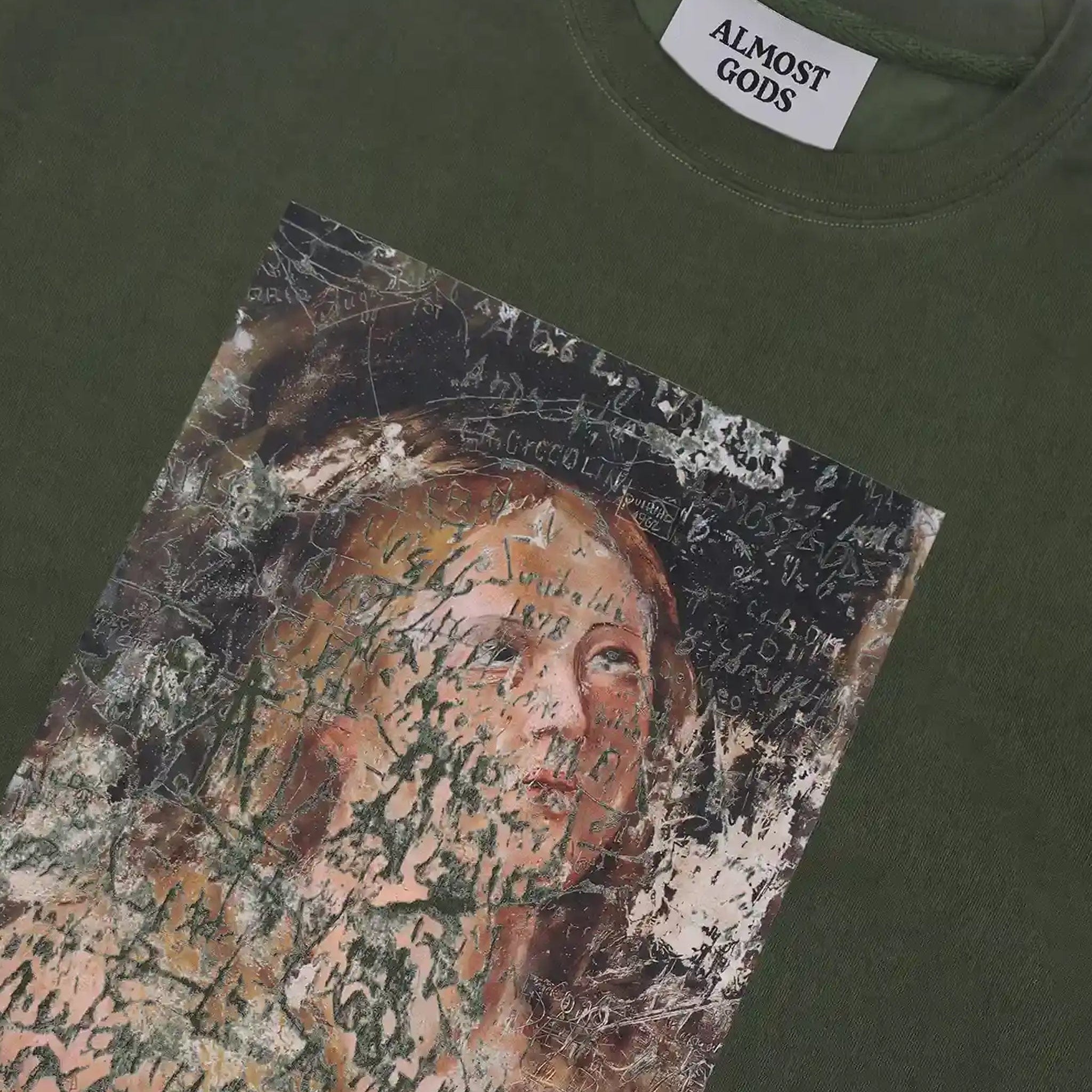 Almost Gods Vandal Relaxed T-Shirt (Olive)