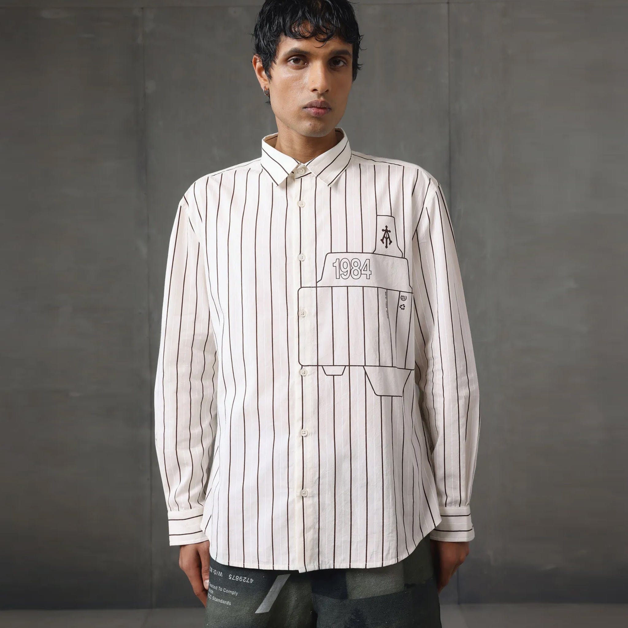 Almost Gods Assemblage Stripe Boxy Shirt