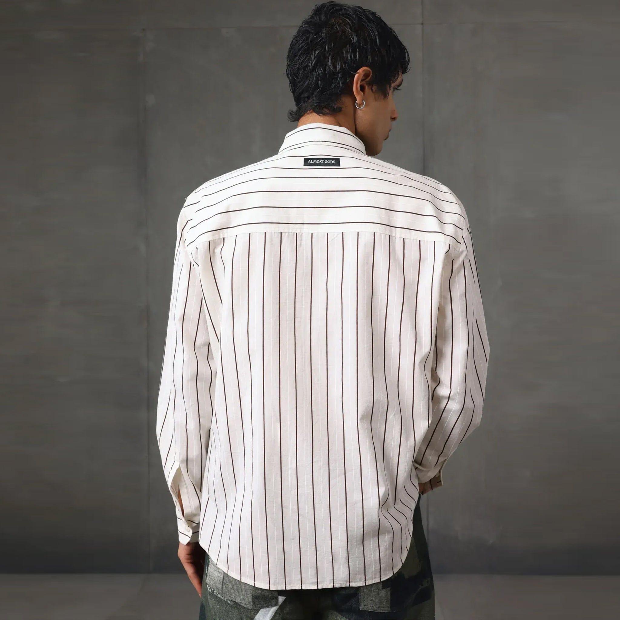 Almost Gods Assemblage Stripe Boxy Shirt