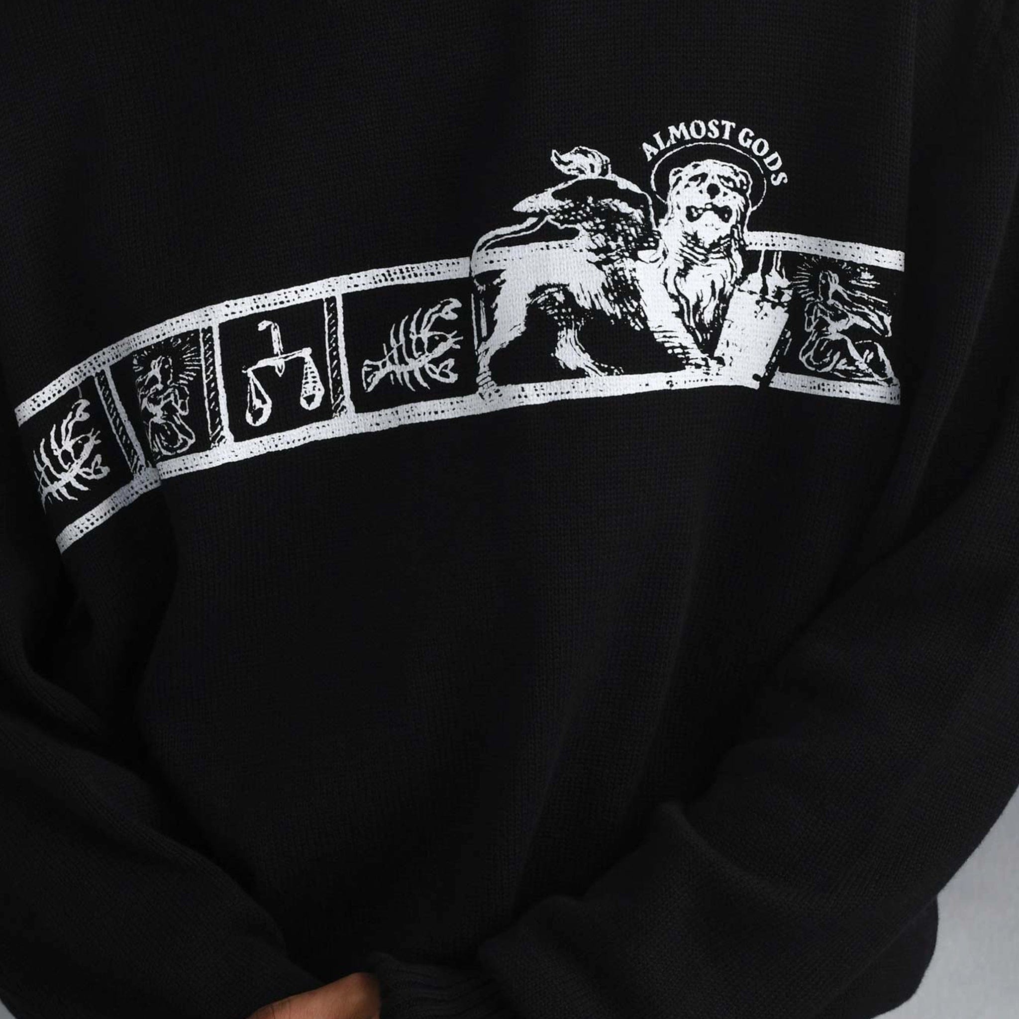 Almost Gods Zodiac Knit Sweater (Black)