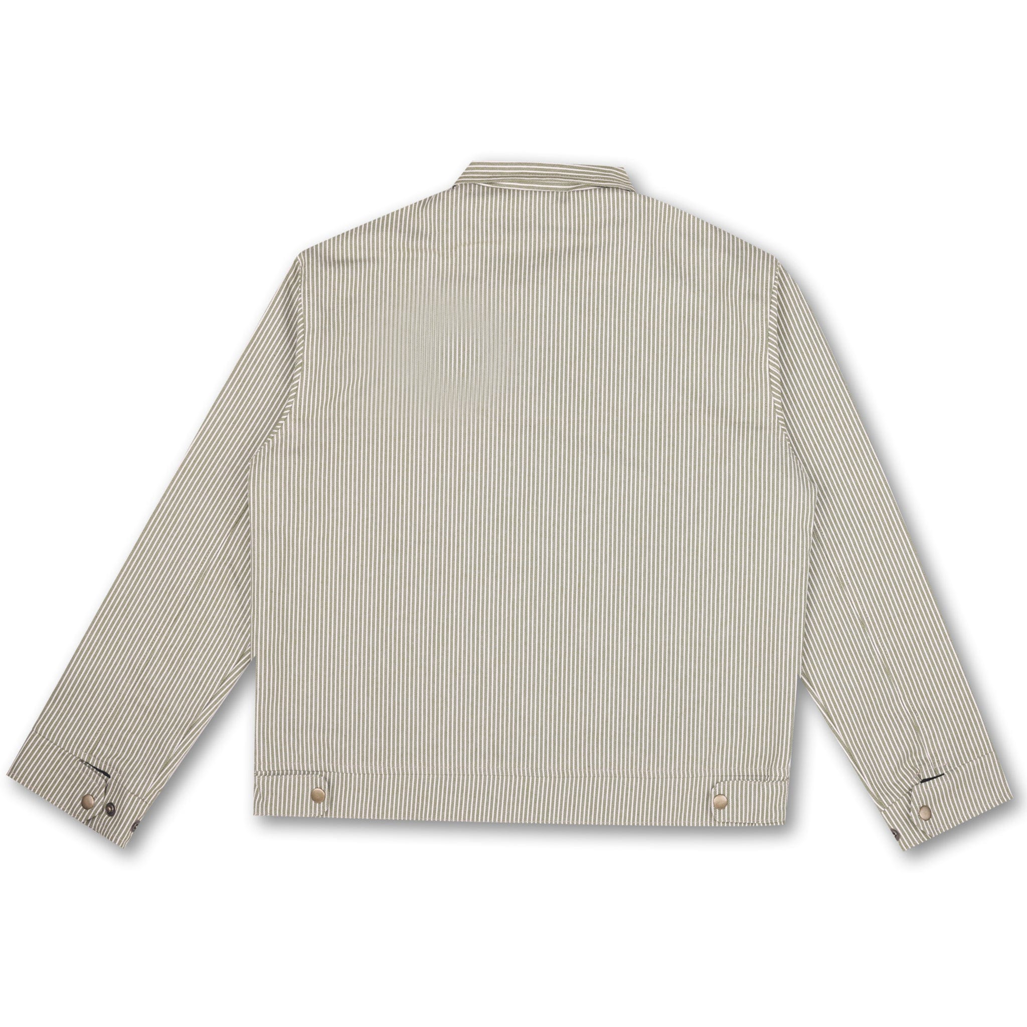 Styl-O Label Hickory Stripe Work Jacket (Green)