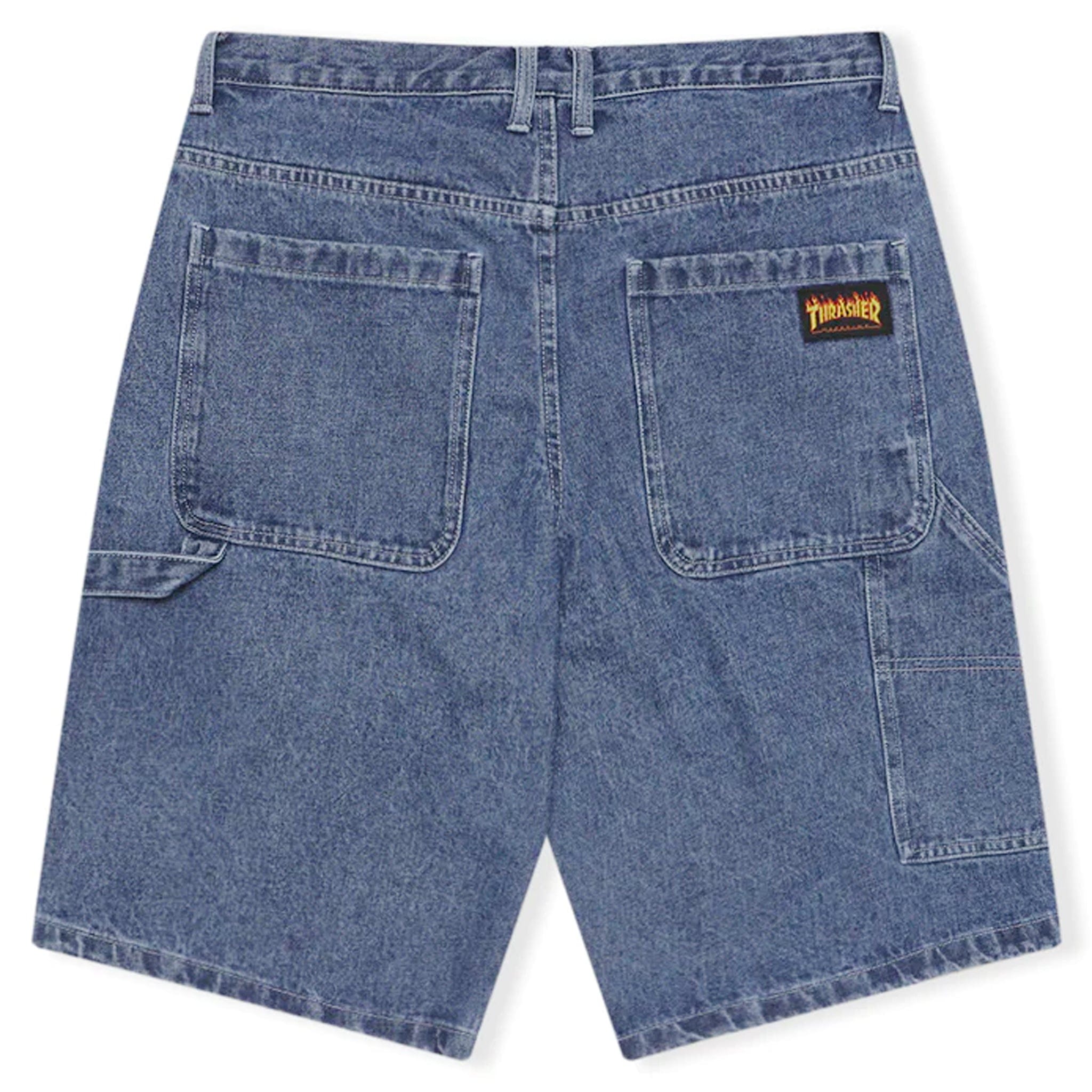 Thrasher SKATEGOAT DENIM CARPENTER SHORTS (Blue)