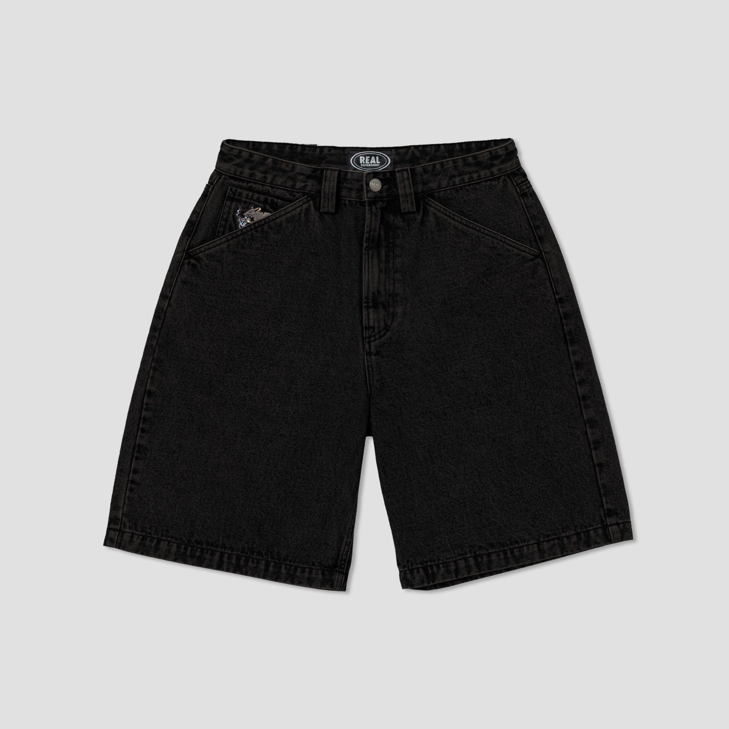 Real Street Cleaner Short Black Stone / Acid Wash