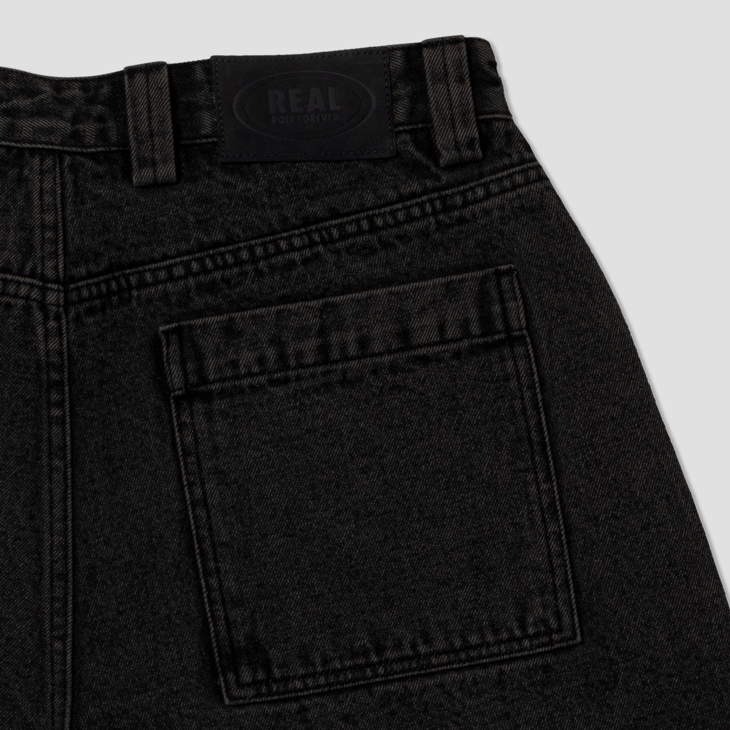 Real Street Cleaner Short Black Stone / Acid Wash