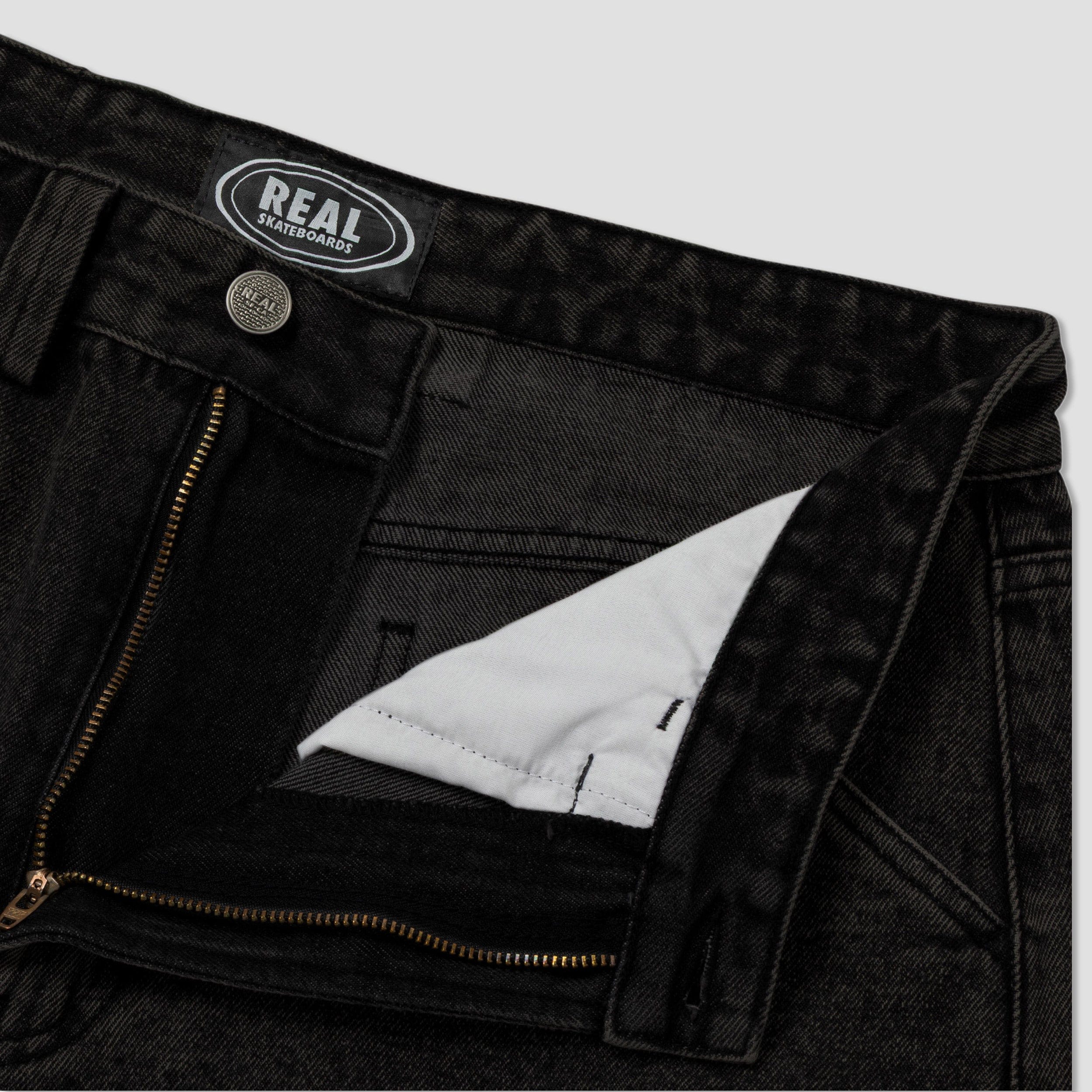 Real Street Cleaner Short Black Stone / Acid Wash