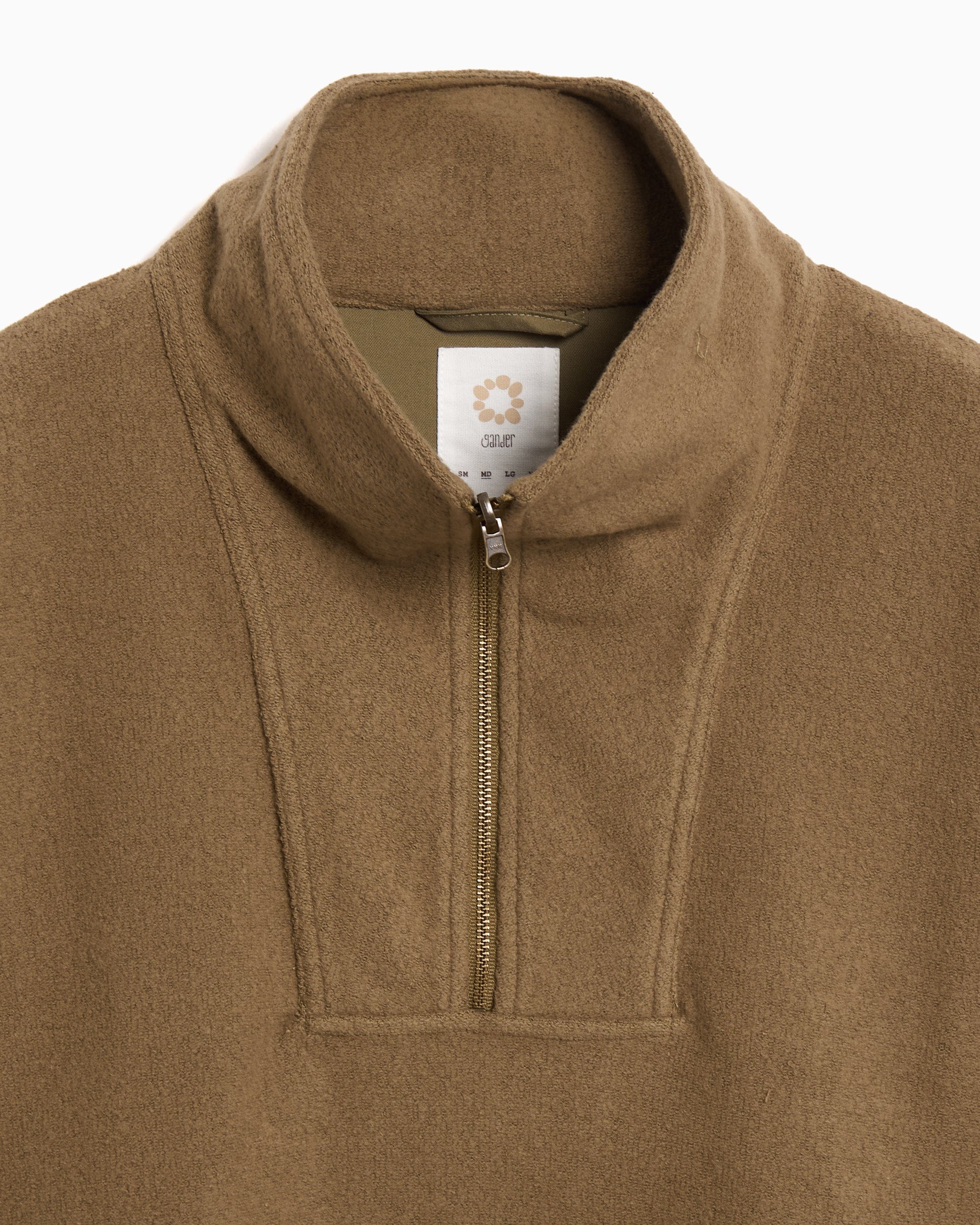 Gander Sudadera Half Zip Boxy gander Stevenson Smock Unisex