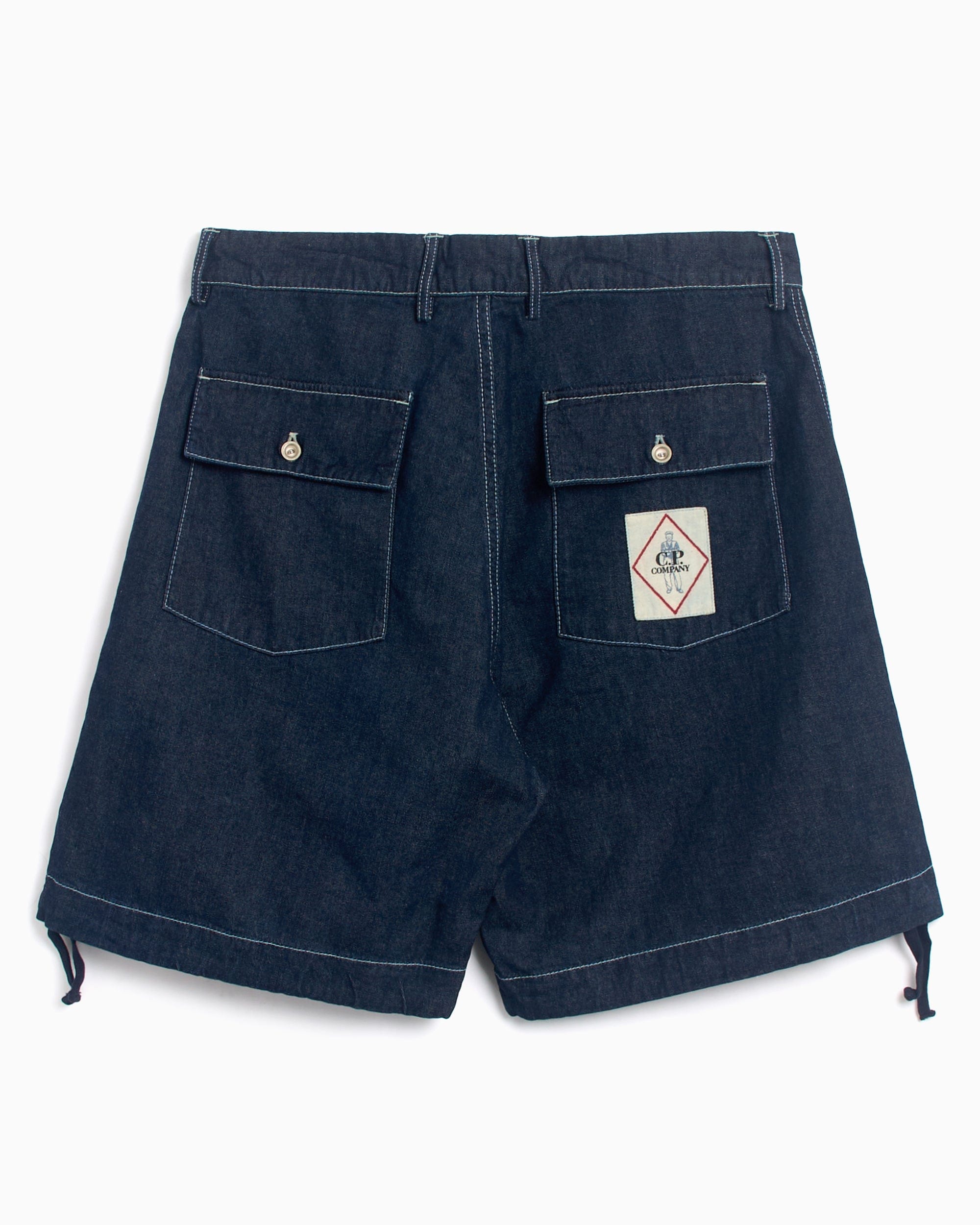 CP Company Pantalones cortos CP Company Men's Logo Patch Denim Shorts para hombre
