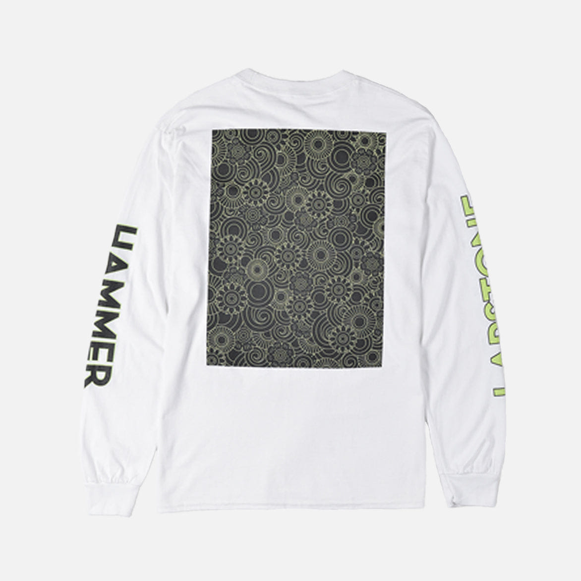Lapstone & Hammer LAPSTONE DECO L/S T-Shirt - WHITE / NEON