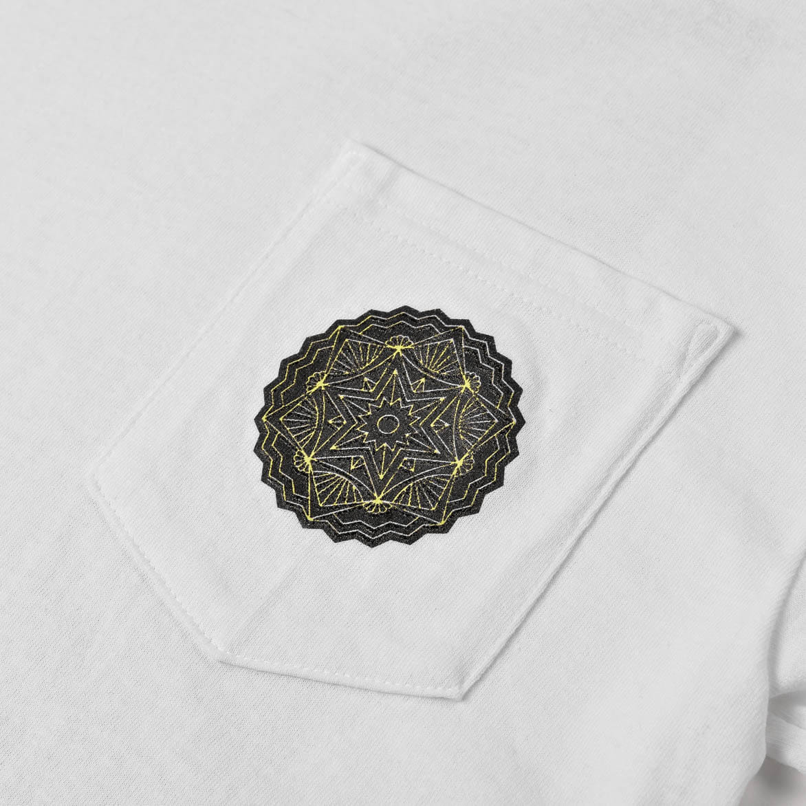 Lapstone & Hammer LAPSTONE DECO L/S T-Shirt - WHITE / NEON