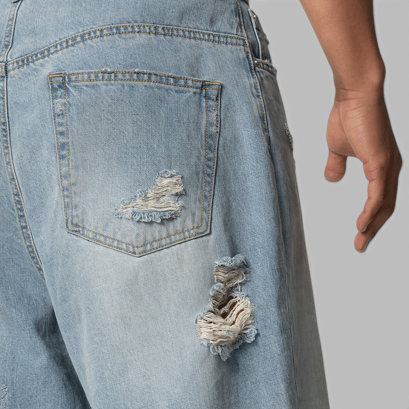 Protocol Index Long Zipper Short - Blue