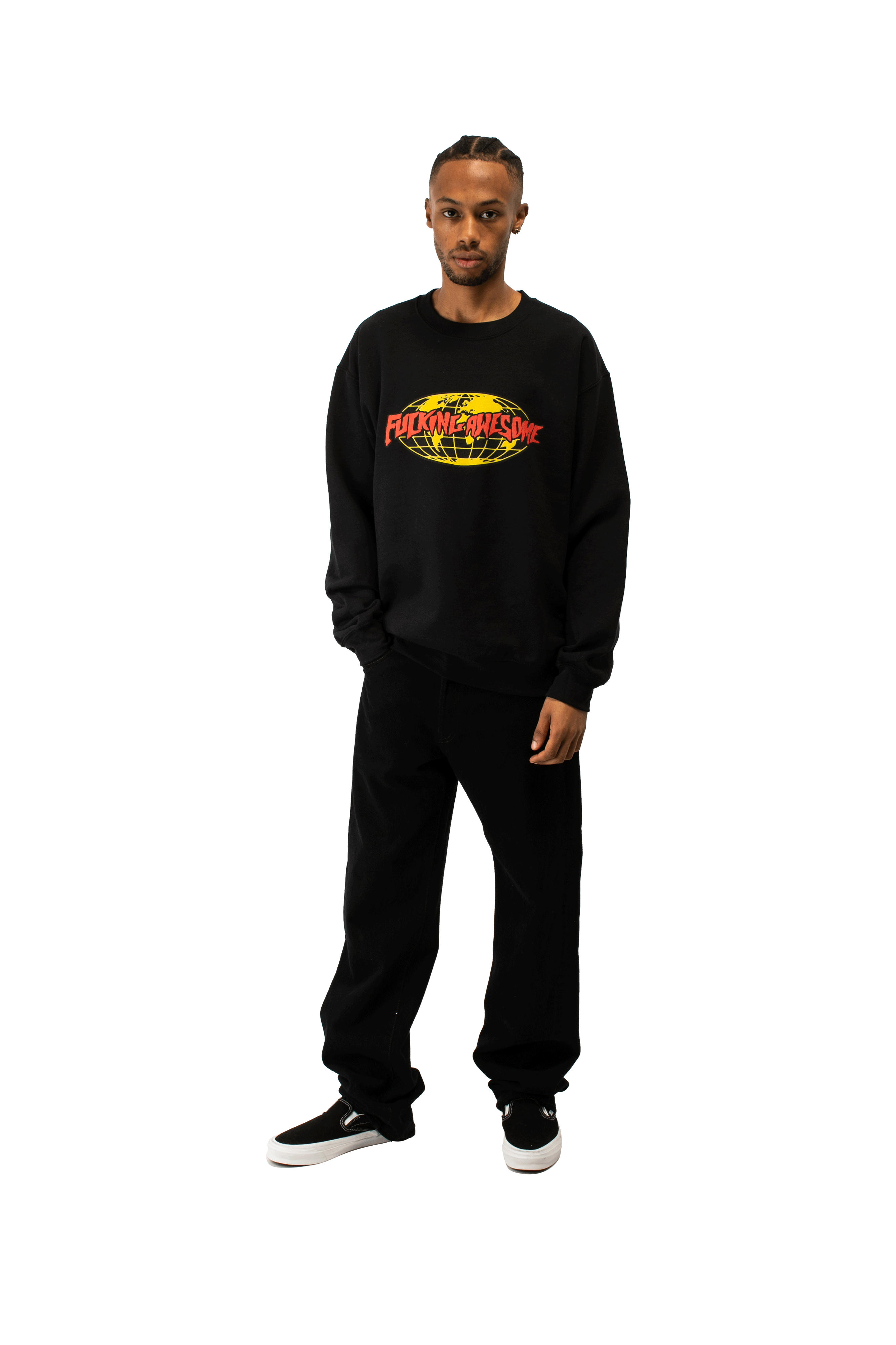 Fucking Awesome FA World Logo Crewneck