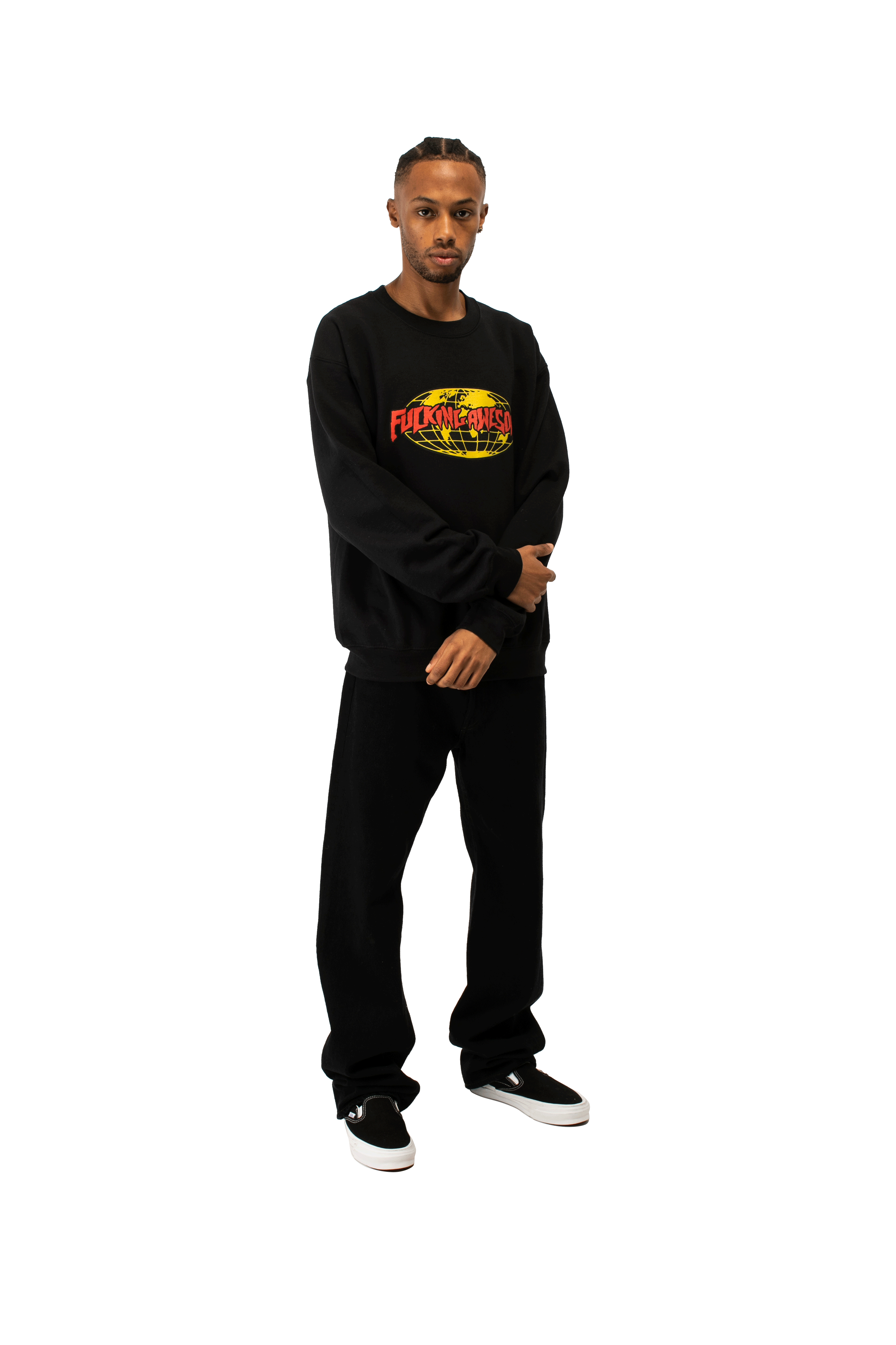 Fucking Awesome FA World Logo Crewneck