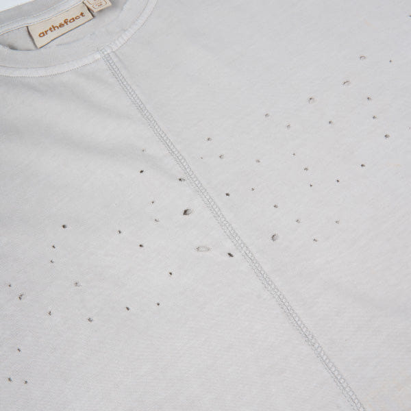 Arthefact Raung Graphique Arka T - Shirt - Moon Cream Pigment Dyed