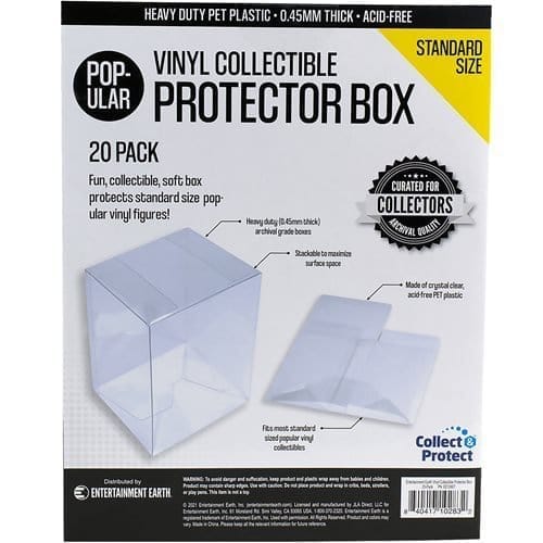 Entertainment Earth 3 3/4 - Inch Vinyl Collectible Collapsible Protector Box 20 - Pack