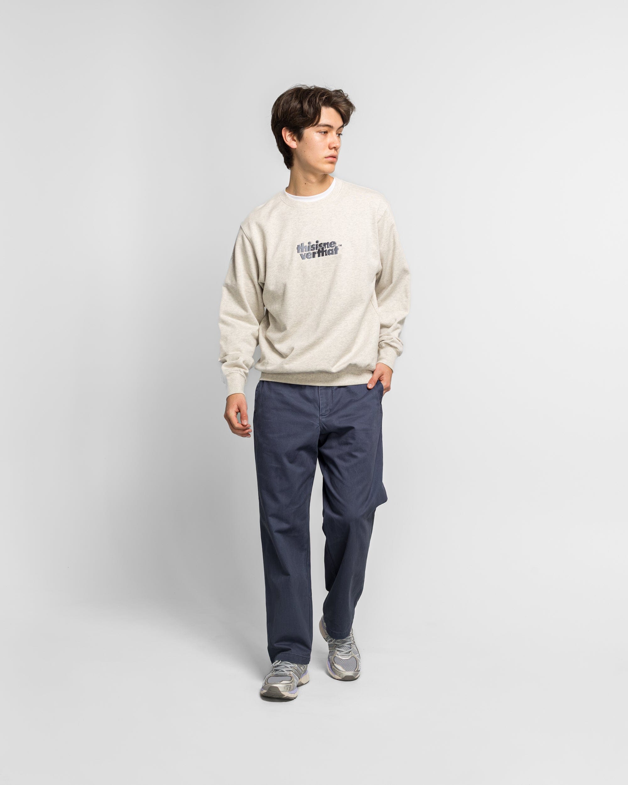 Thisisneverthat OL - Logo Crewneck - Oatmeal