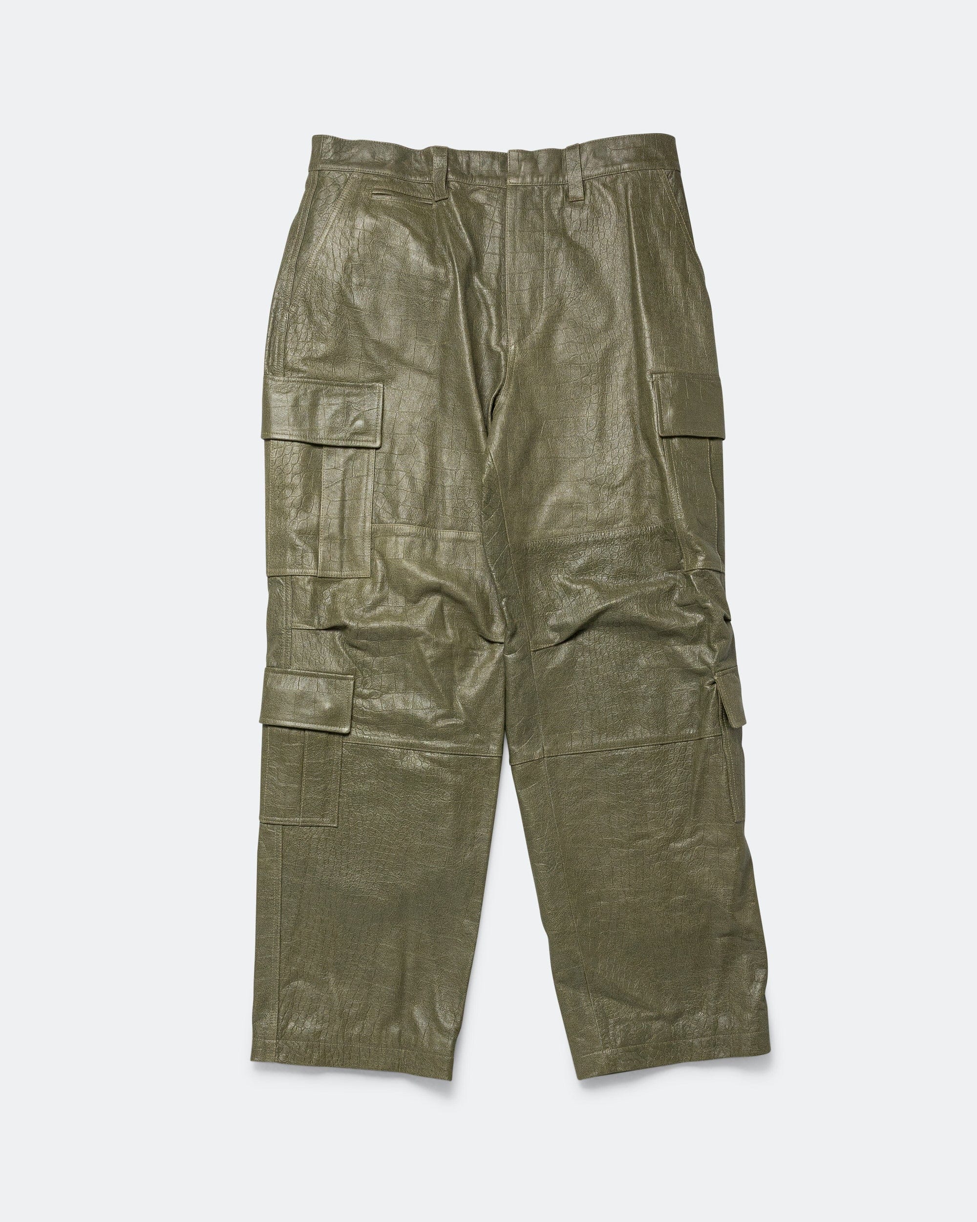 Thisisneverthat Leather BDU Pant - Olive