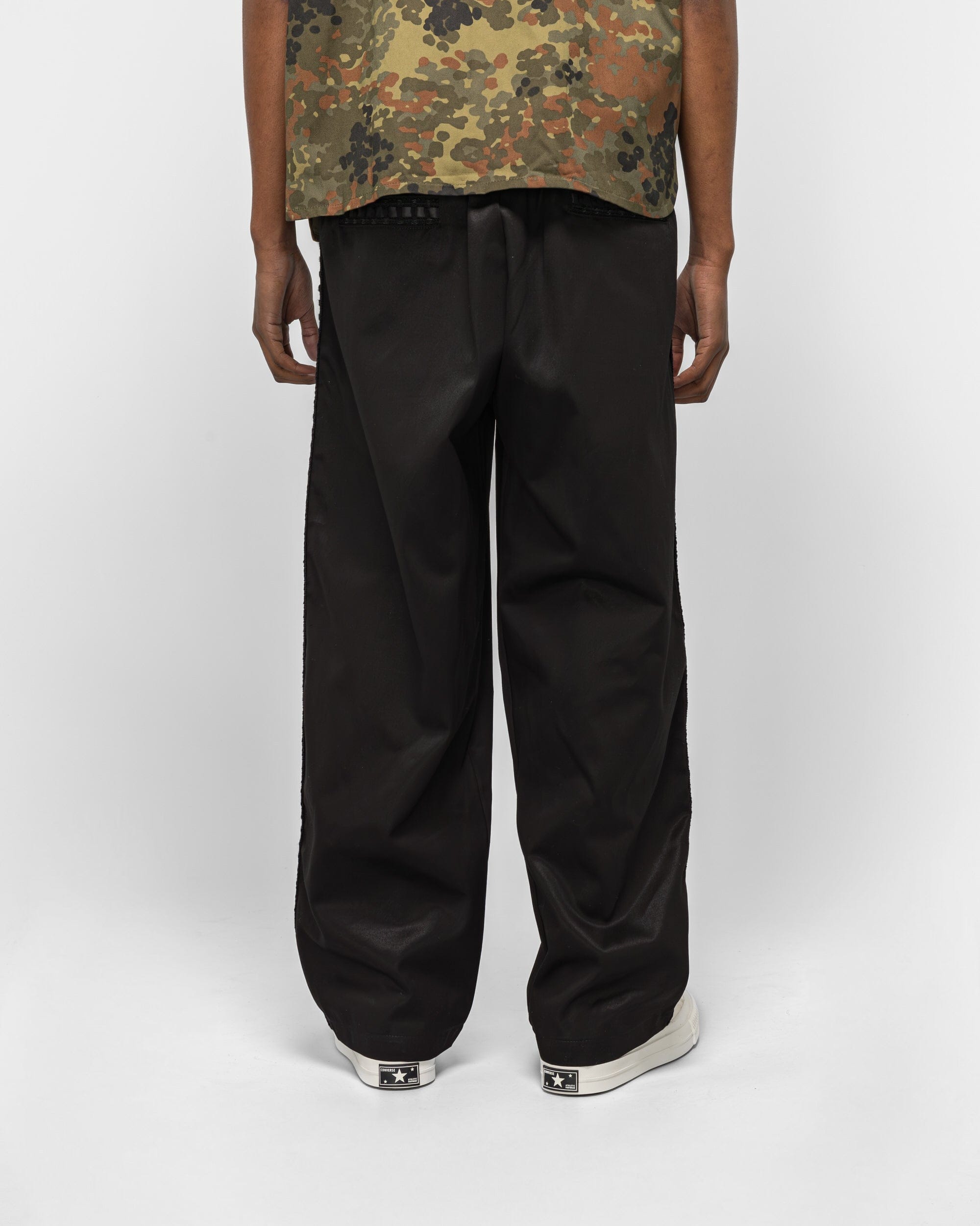 For The Homies Braided Relax Pant - Black