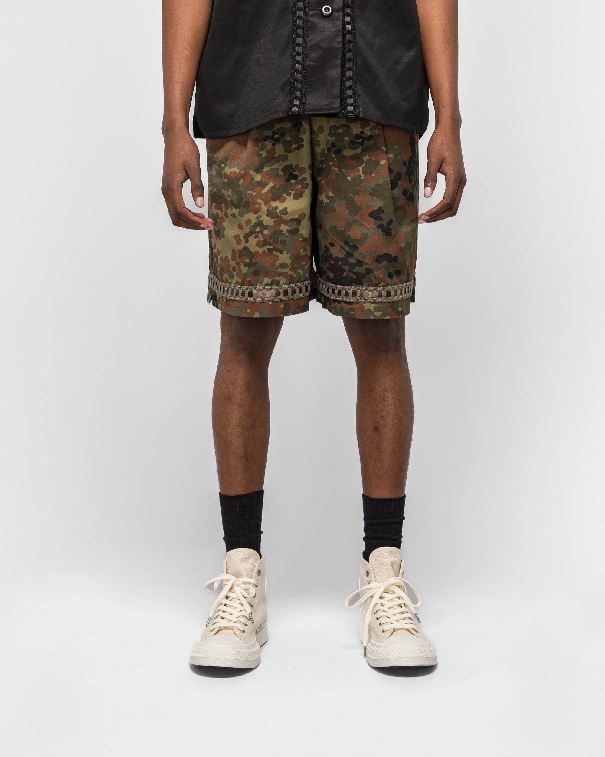 For The Homies Braided Relax Short - Camo
