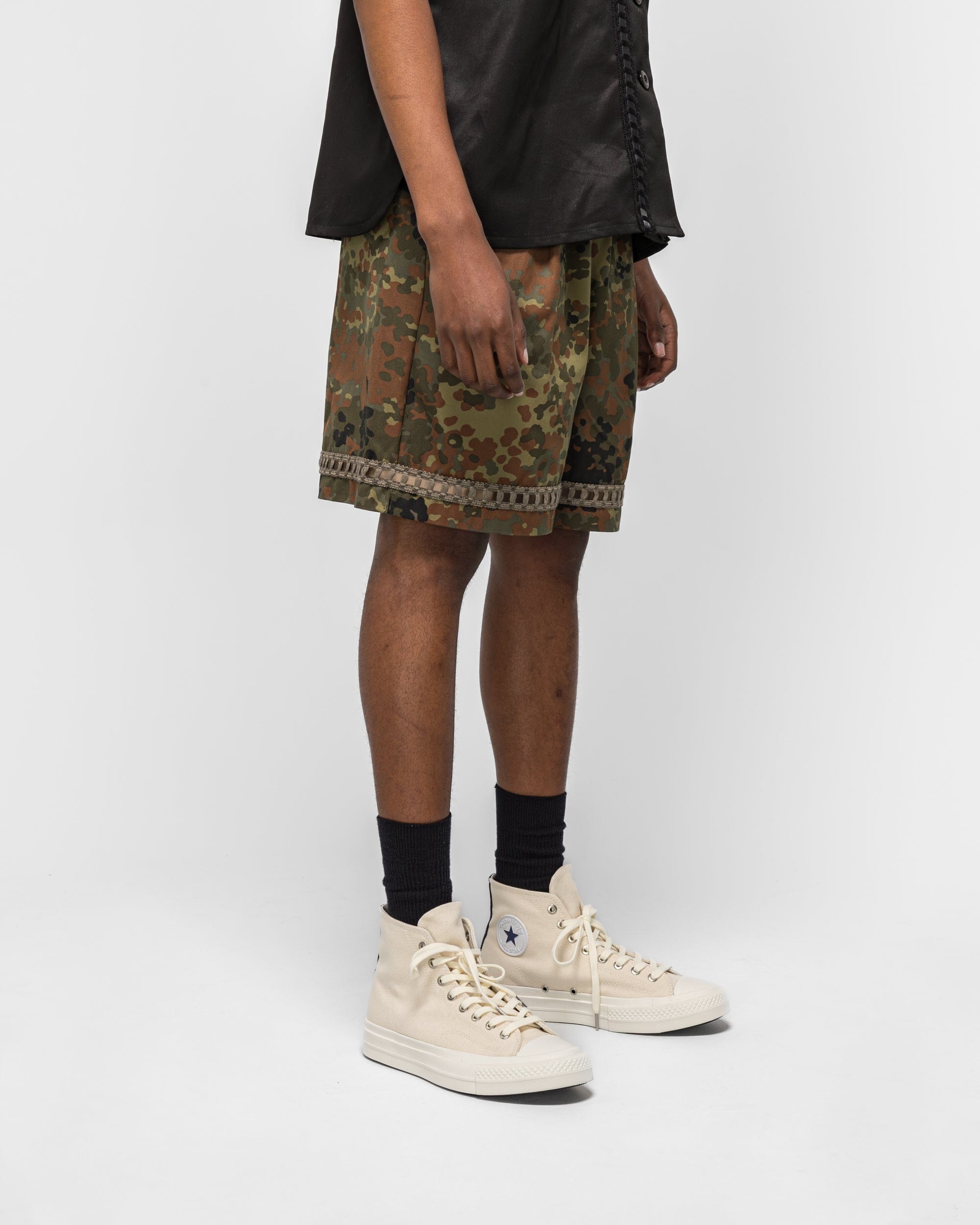 For The Homies Braided Relax Short - Camo