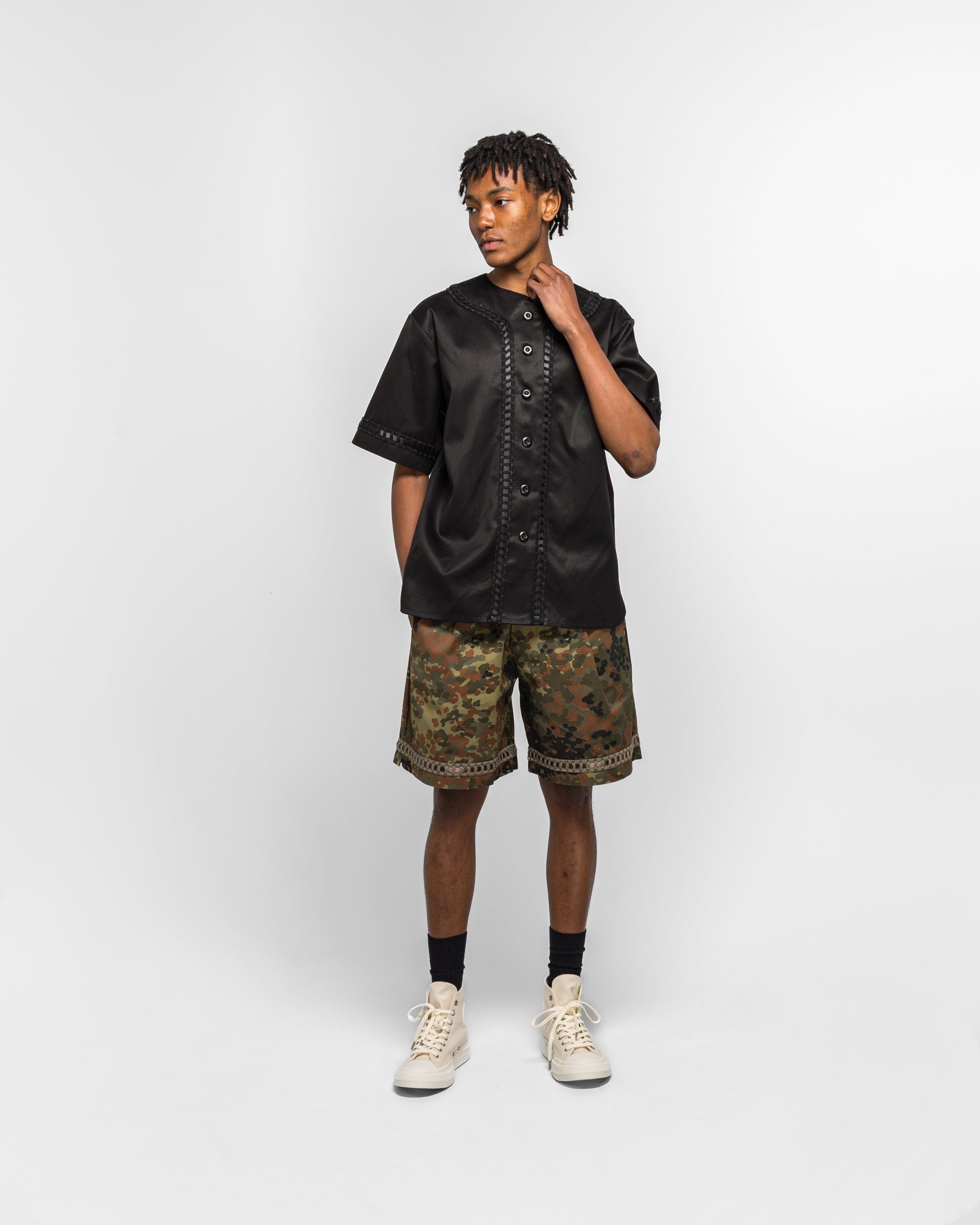 For The Homies Braided Relax Short - Camo