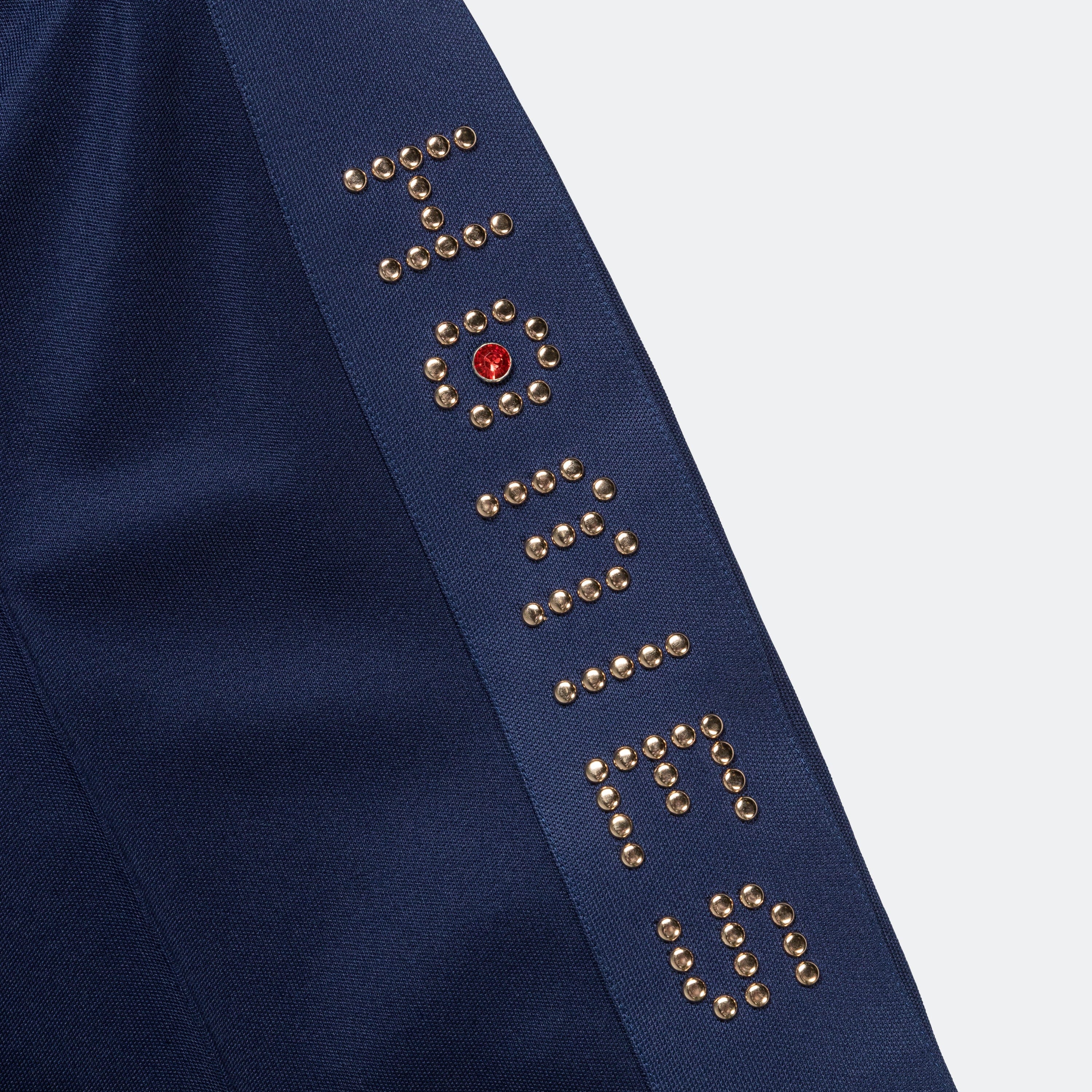 For The Homies Studded Track Pant - Navy