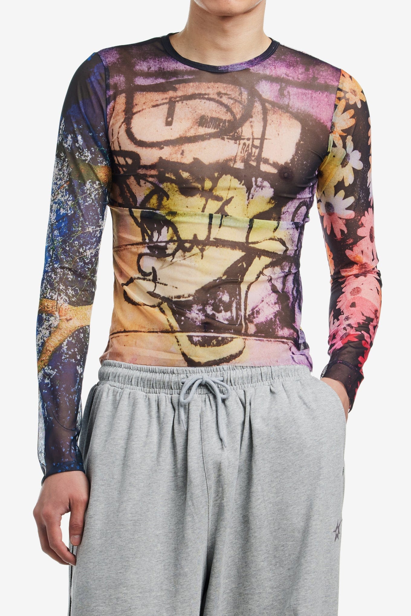 P.A.M. PHOTO MESH TOP - JOSHUA GORDON